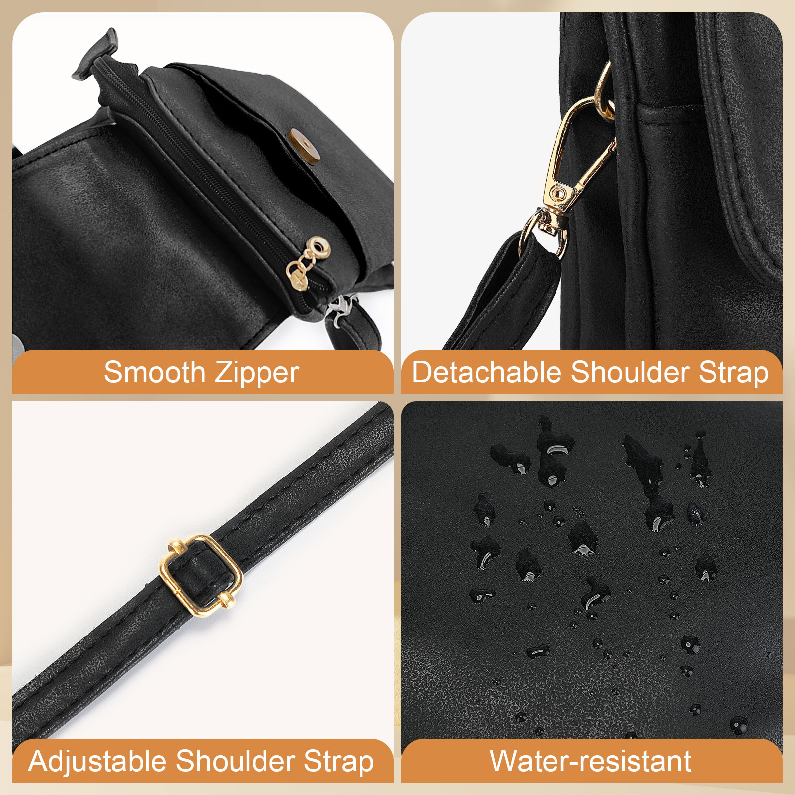 Women's mobile phone bag small shoulder bag leather phone purse - Picture 7 of 24