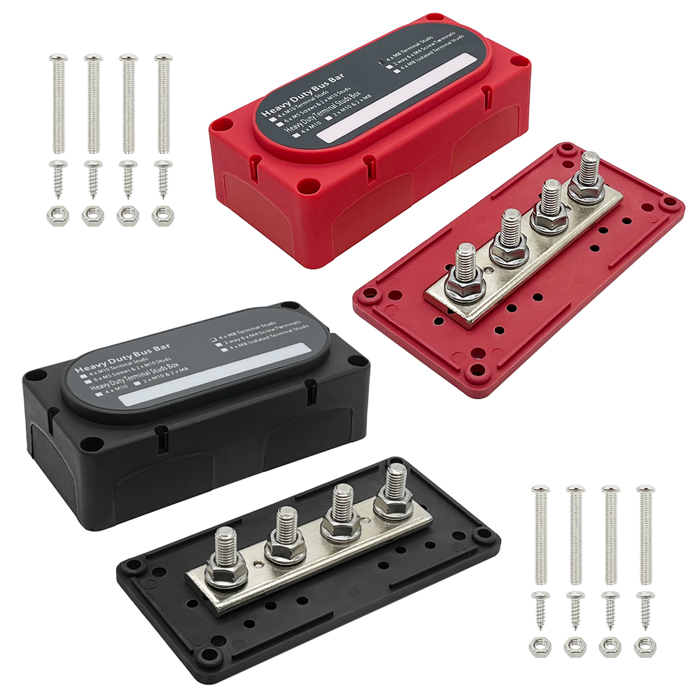 Powercon Out Bus Bar 12v 4 Point Bus Bar Power Distribution Block ...