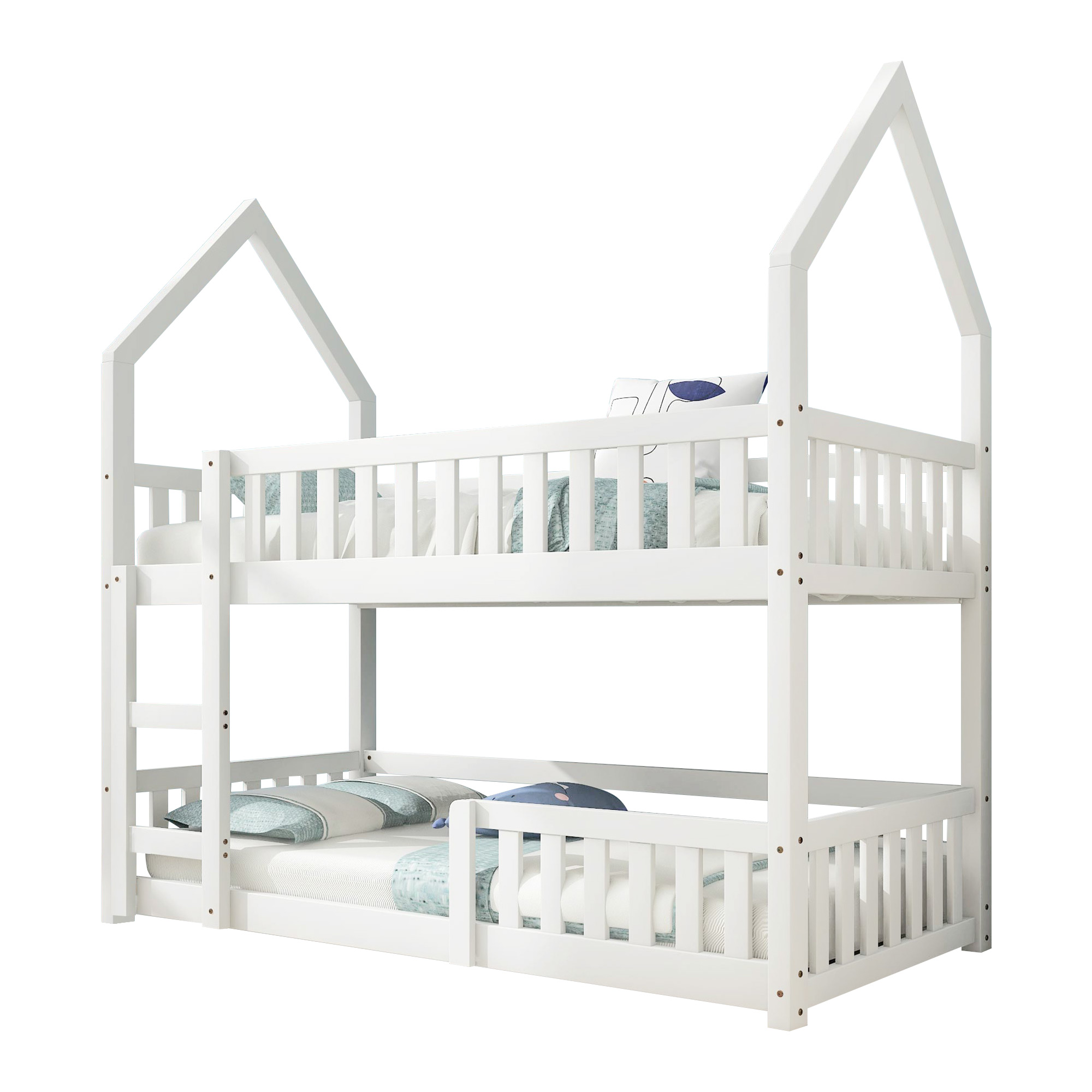 Treehouse Cabin Bed 3FT Single Bunk Bed Wooden Frame Kids Children Sleeper House - Picture 7 of 48