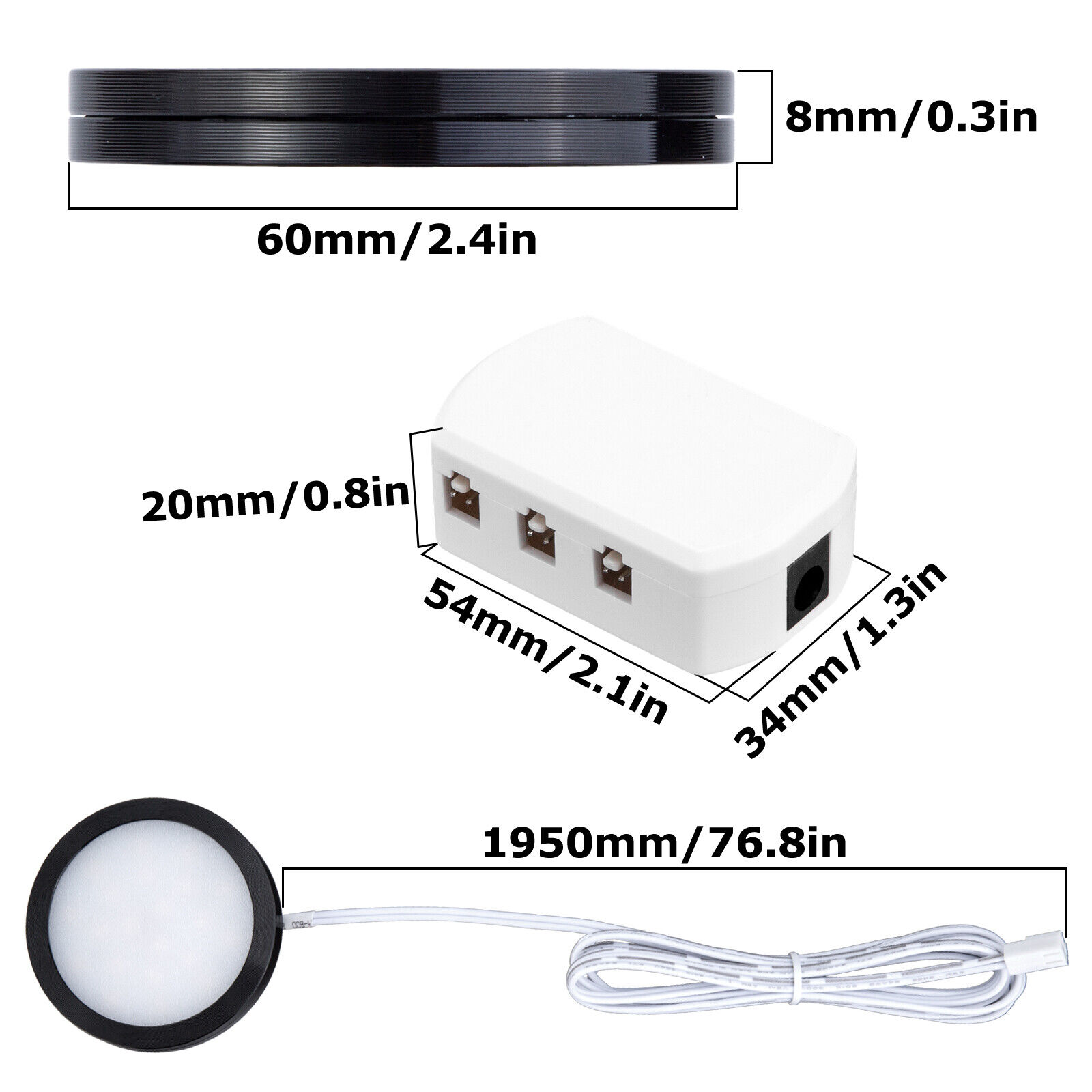 12V Ceiling Lights LED Interior 6000K Spotlights Camper Van Caravan Motorhome - Bild 15 von 20
