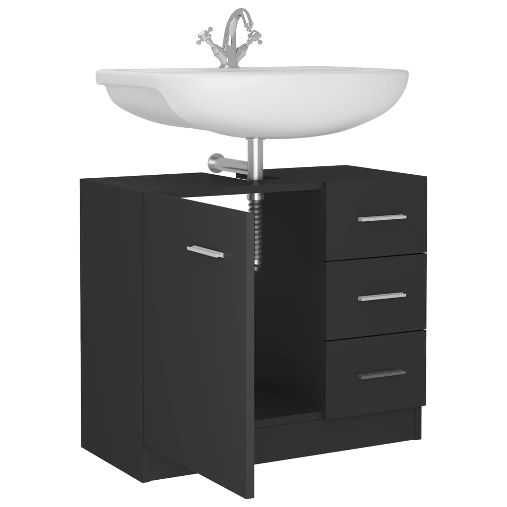 Waschbeckenunterschrank Badezimmerschrank Waschtisch Unterschrank Badschrank - Bild 20 von 97