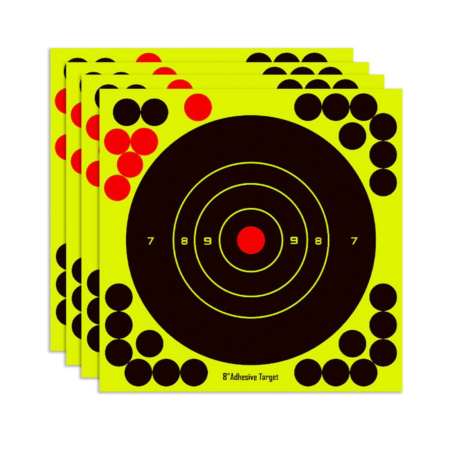 1~100pcs 8x8" Shooting Targets Splatter Gun Rifle Reactive Practice Paper Target - Picture 13 of 15