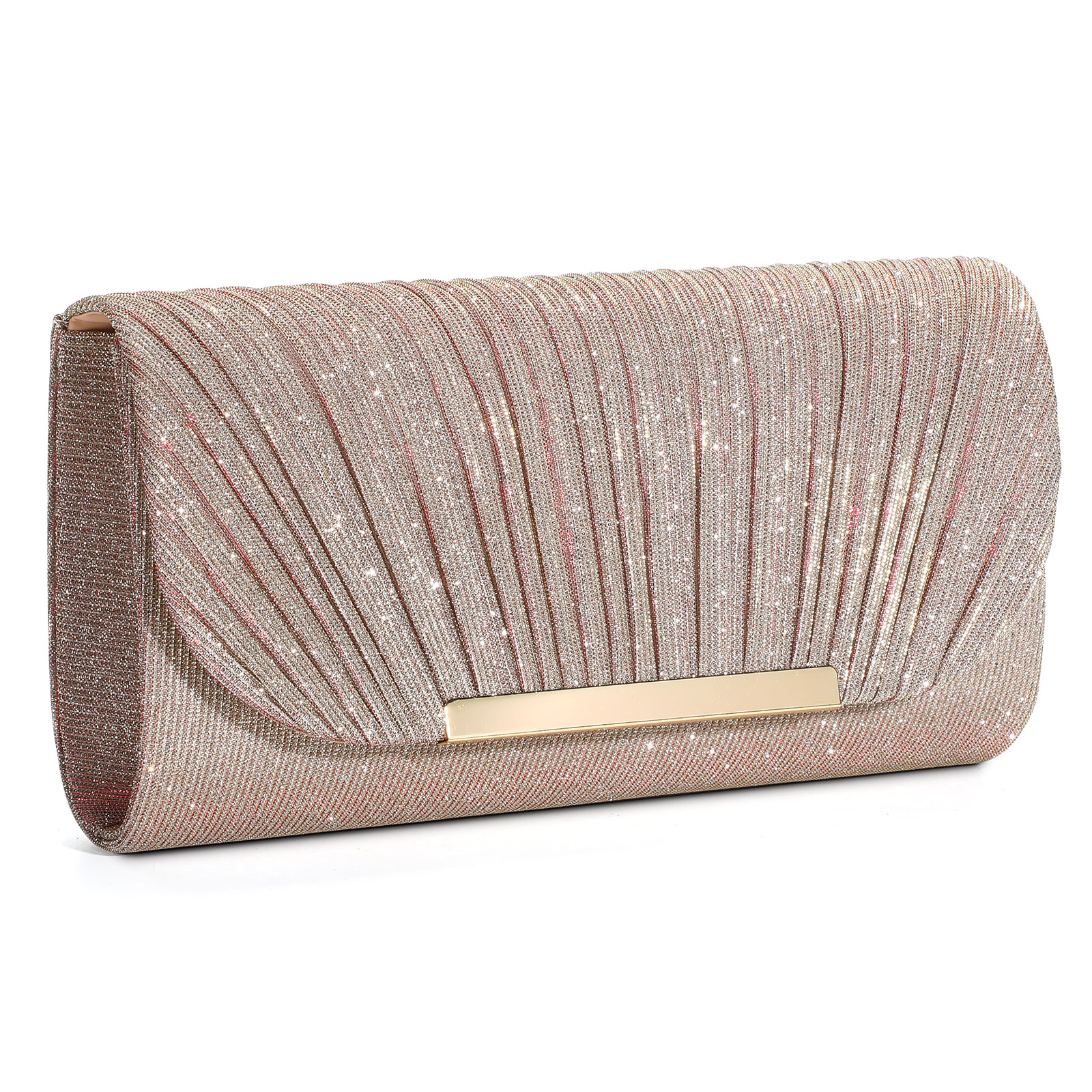 Women's Evening Clutch Purse Bag Ladies Shiny Handbag Prom Wedding Shoulder Bag - Picture 37 of 45