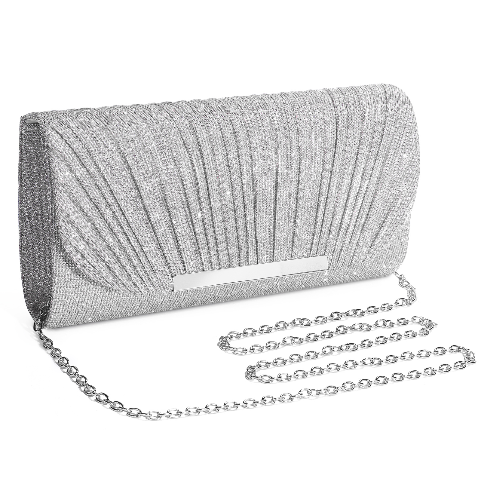 Women Envelope Evening Clutch Bag Lady Bridal Weddings Party Prom Chain Handbag