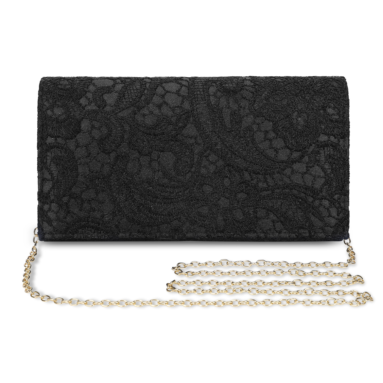 Vintage Women Envelope Evening Bag Clutch Floral Bridal Wedding Party Handbag - Picture 25 of 28