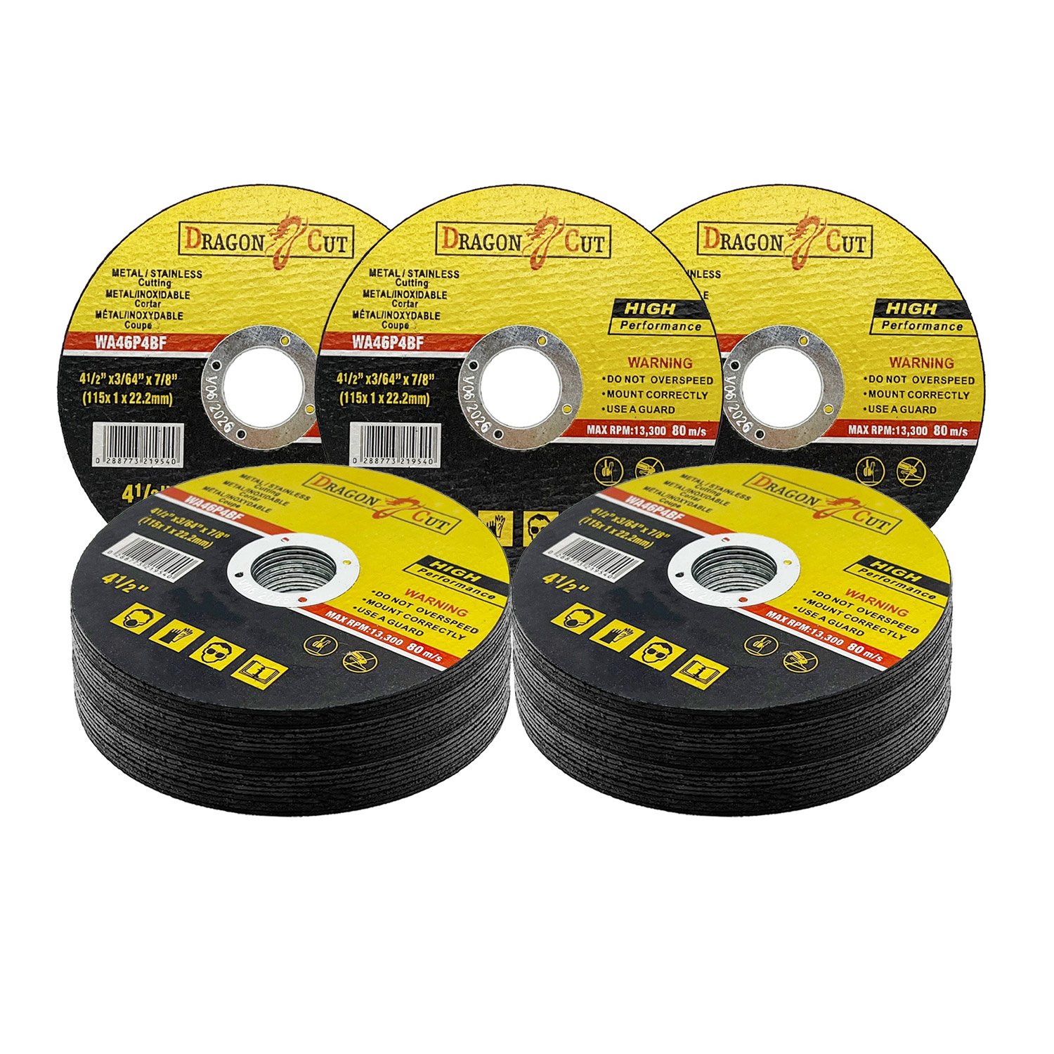 100 x 115mm ULTRA THIN 1mm METAL CUTTING BLADE DISC FOR STEEL & STAINLESS ANGLE