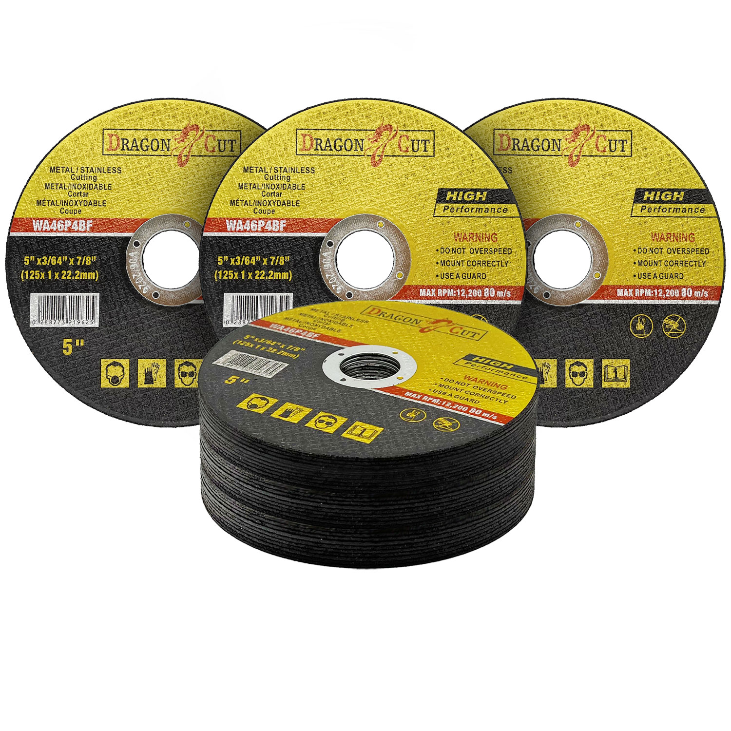 200PCS 125 mm ULTRA THIN 1mm METAL CUTTING BLADE DISC FOR STEEL STAINLESS ANGLE - Picture 16 of 19