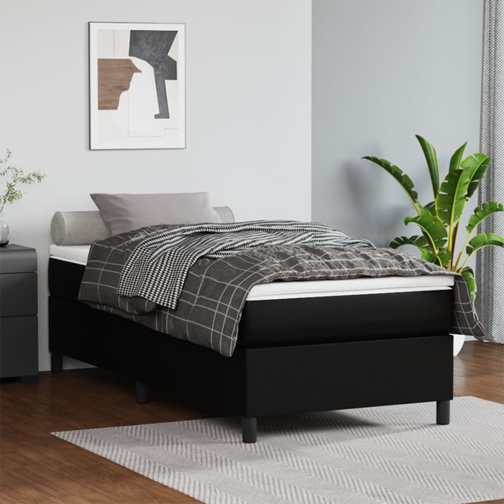 Bettgestell Kunstleder Holz Bettrahmen Doppelbett Einzelbett mit Lattenrost Bett - Bild 25 von 30