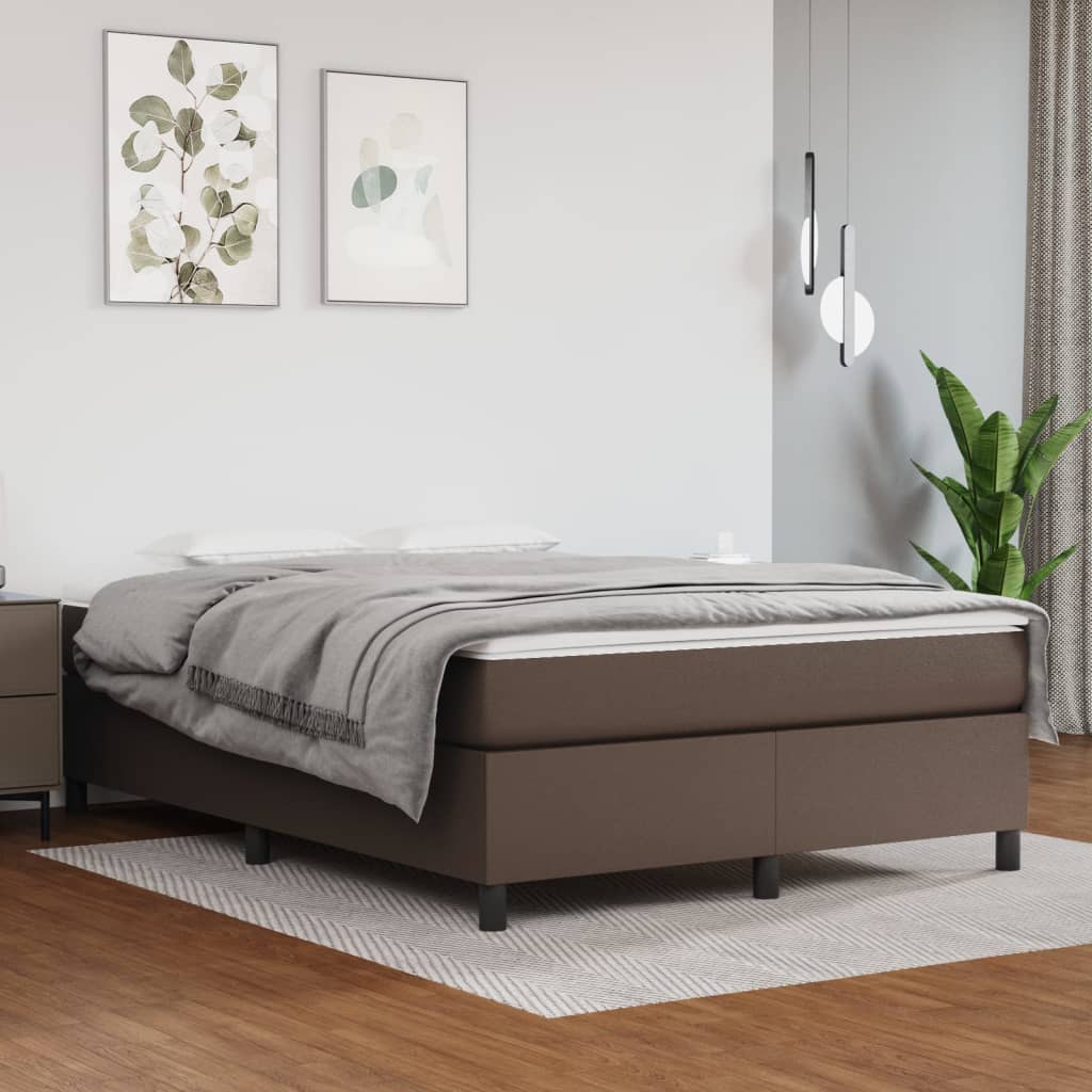 Bettgestell Kunstleder Holz Bettrahmen Doppelbett Einzelbett mit Lattenrost Bett - Bild 30 von 30