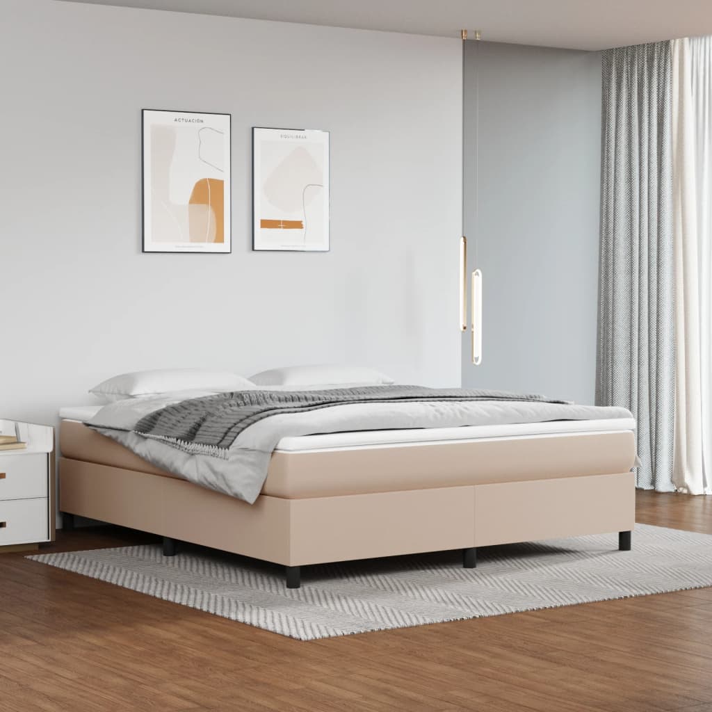 Bettgestell Kunstleder Holz Bettrahmen Doppelbett Einzelbett mit Lattenrost Bett - Bild 27 von 30