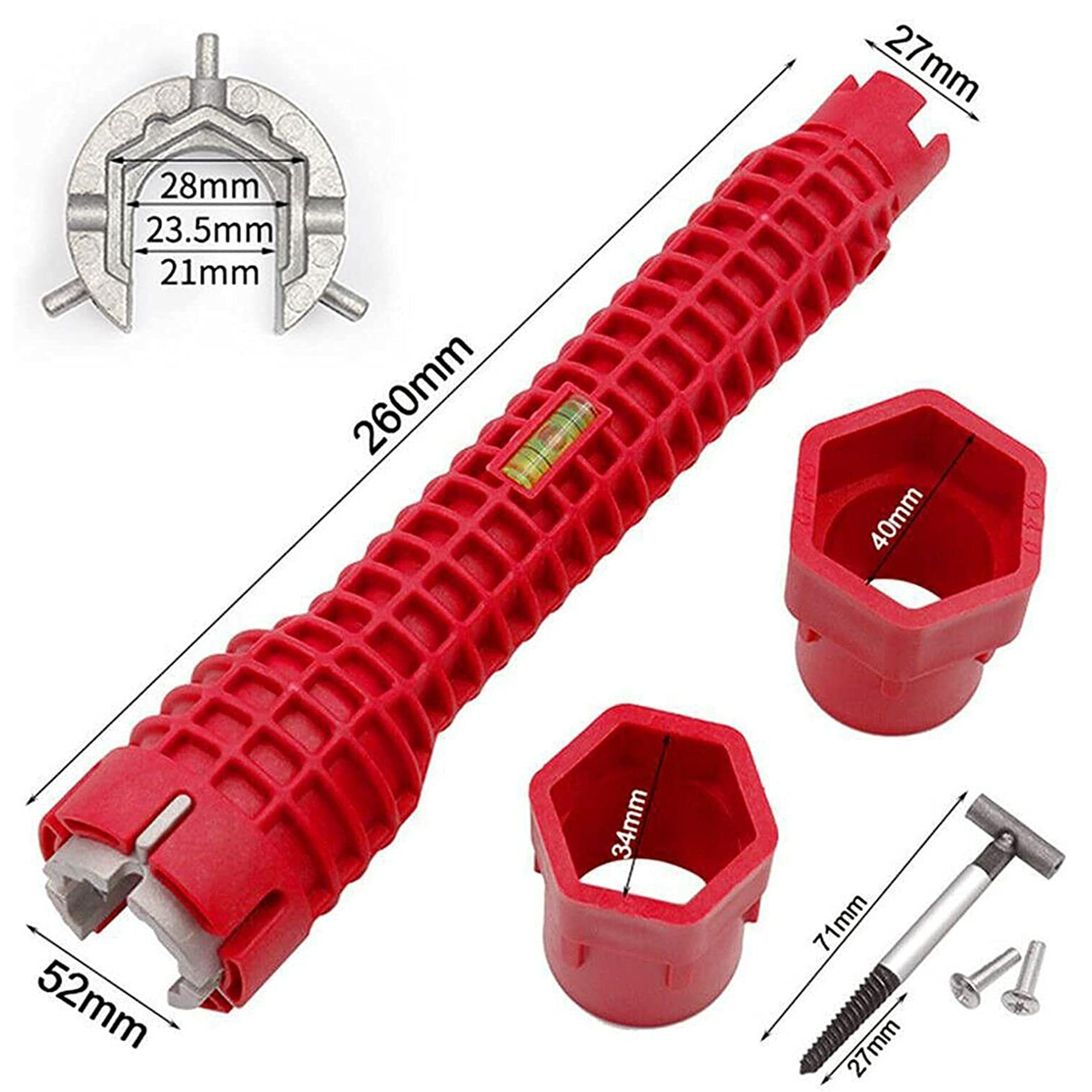 Tool bag or Faucet Sink Installer Multi tool Pipe Wrench For Plumbers Homeowner