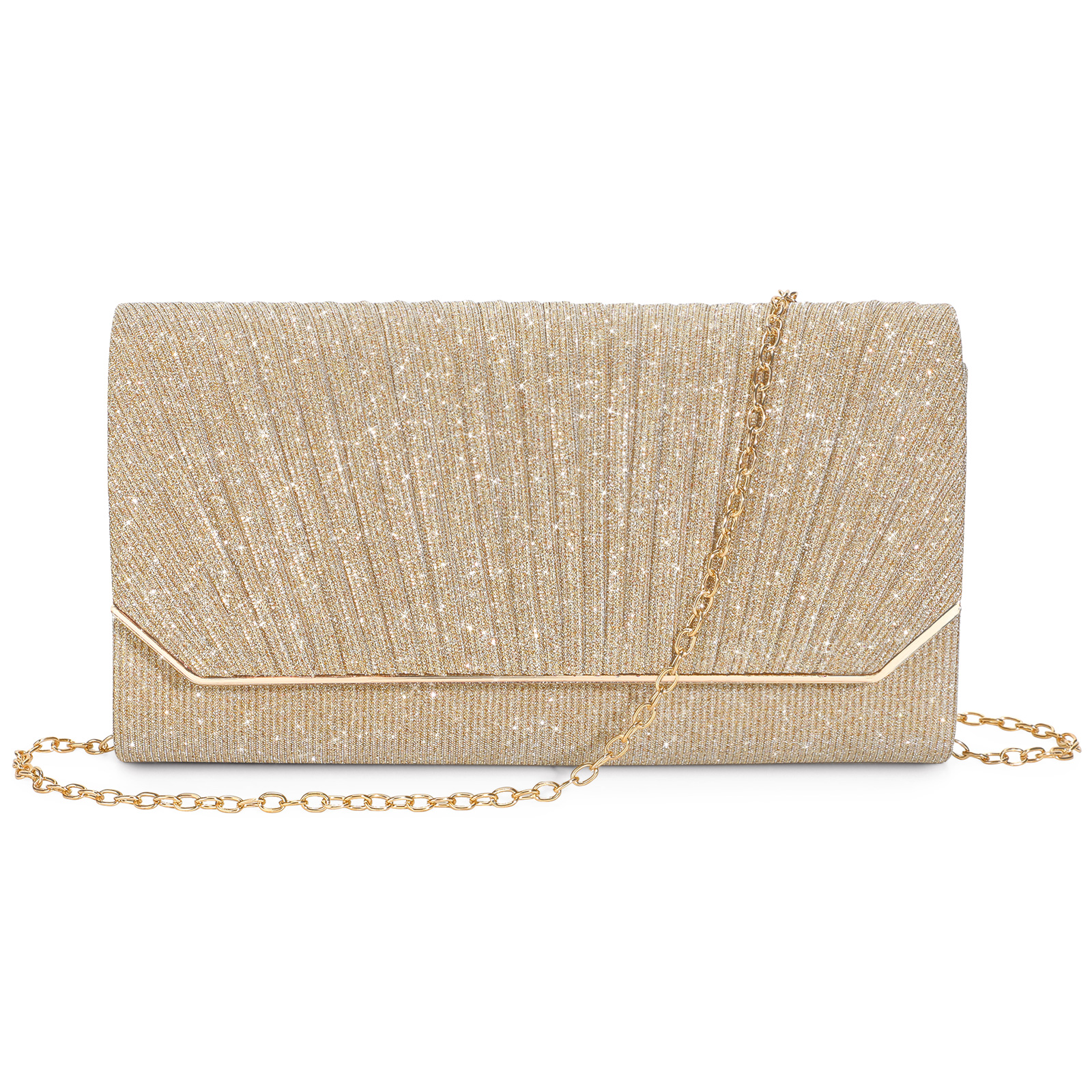 Women's Evening Bag Clutch Elegant Bridal Bag Wedding Handbag Small Shoulder Bag - Picture 25 of 39