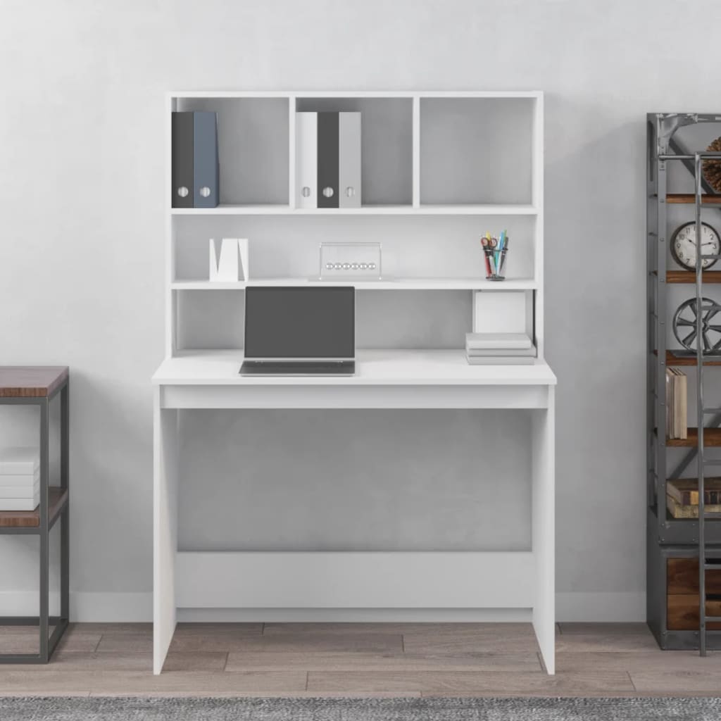 Schreibtisch mit Regal Computertisch Arbeitstisch Bürotisch PC Tisch Laptoptisch - Bild 7 von 60