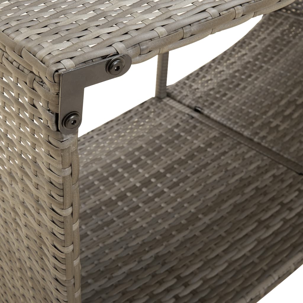 Whirlpool-Stufen Umrandung Spa Massivholz Akazie und Poly Rattan Poolumrandung - Bild 65 von 84