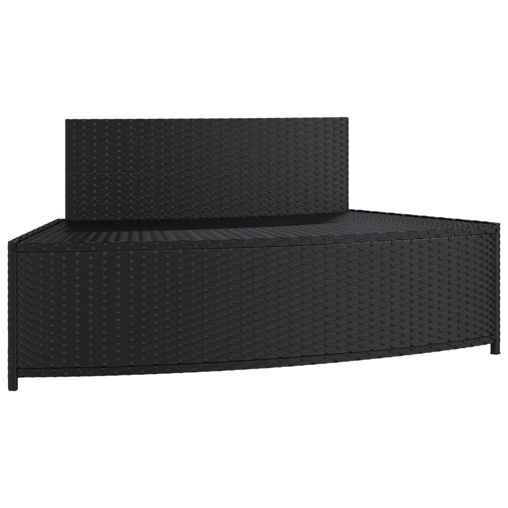 Whirlpool-Stufen Umrandung Spa Massivholz Akazie und Poly Rattan Poolumrandung - Bild 19 von 84