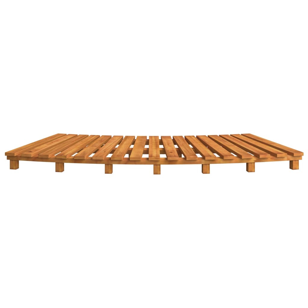 Whirlpool-Stufen Umrandung Spa Massivholz Akazie und Poly Rattan Poolumrandung - Bild 7 von 84