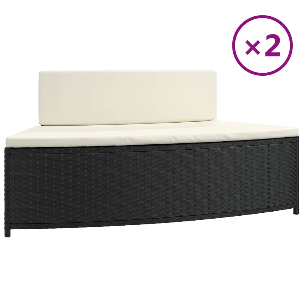Whirlpool-Stufen Umrandung Spa Massivholz Akazie und Poly Rattan Poolumrandung - Bild 13 von 84