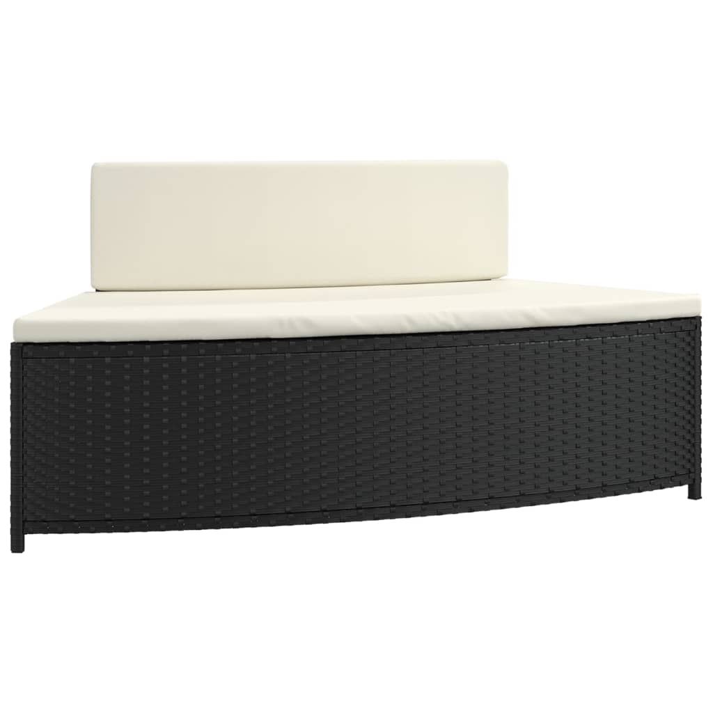 Whirlpool-Stufen Umrandung Spa Massivholz Akazie und Poly Rattan Poolumrandung - Bild 15 von 84