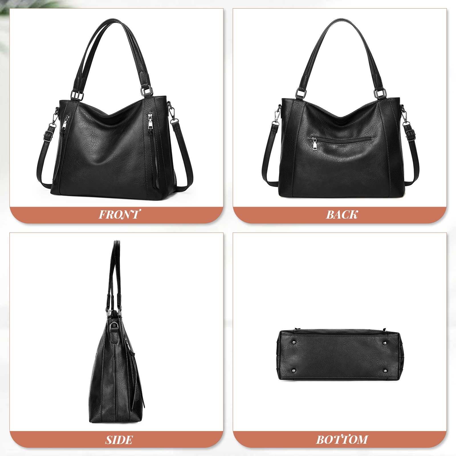 Damen Handtasche Leder Henkeltasche Top Griff Tasche Weiches Umhängetasche