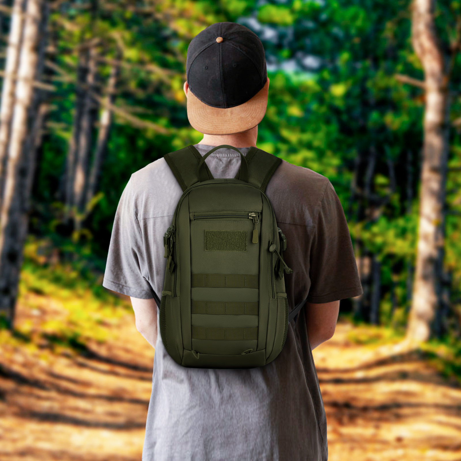 20L Herren Rucksack Molle Armee Wanderrucksack Reisen Trekking Kampfrucksack