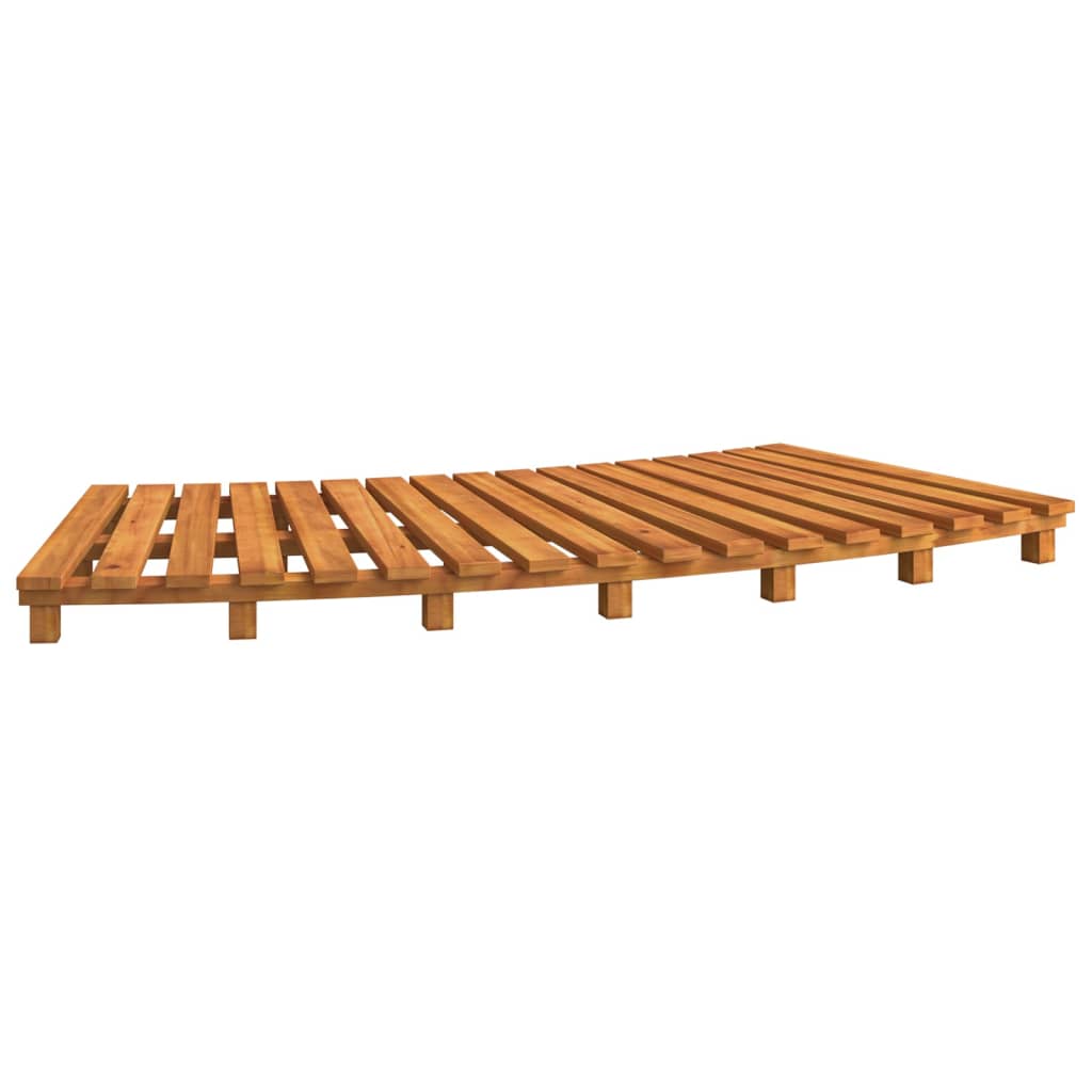 Whirlpool-Stufen Umrandung Spa Massivholz Akazie und Poly Rattan Poolumrandung - Bild 6 von 84