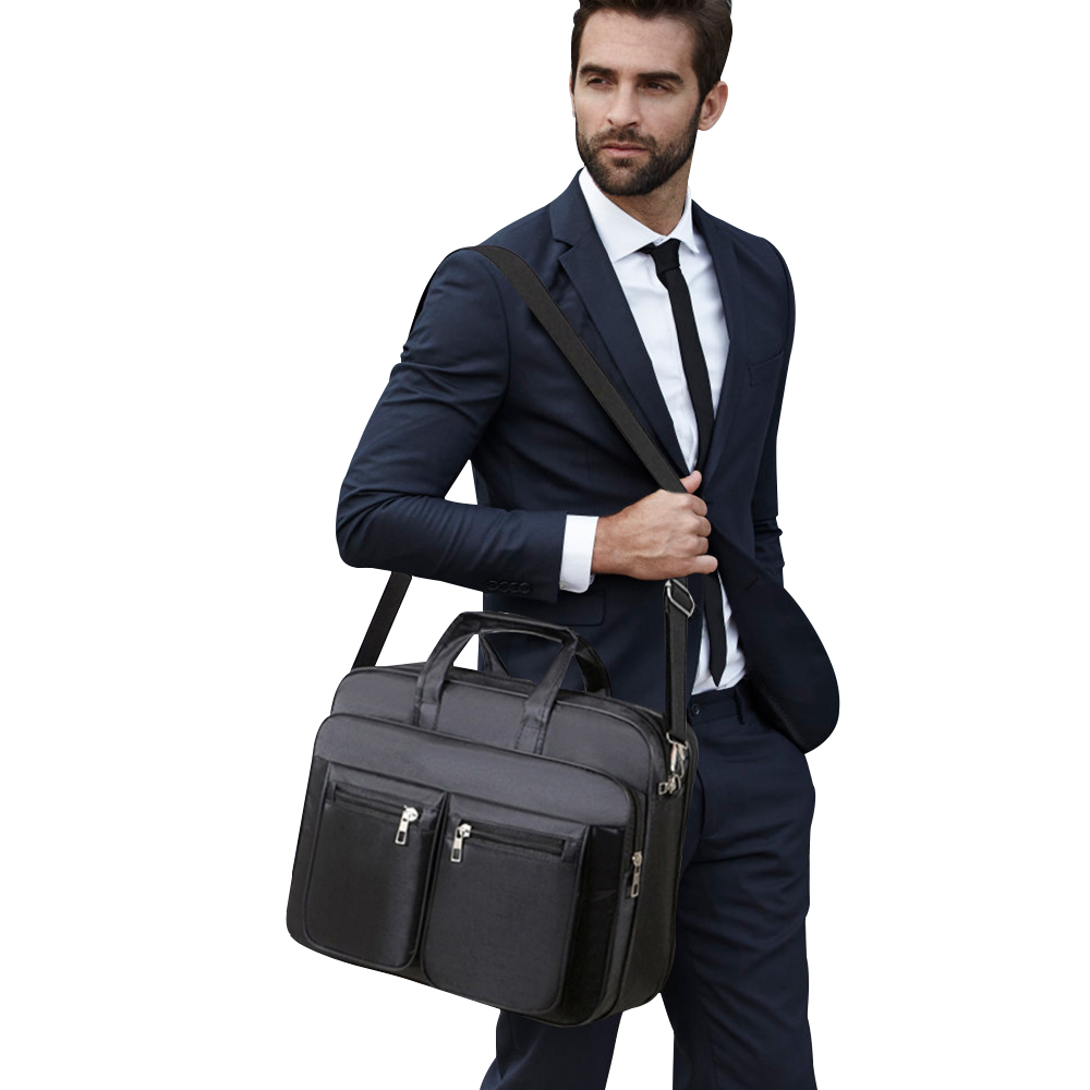 15.6'' Mens Laptop Bag Notebook Briefcase Cases Business Shoulder Crossbody Bags - Picture 28 of 29