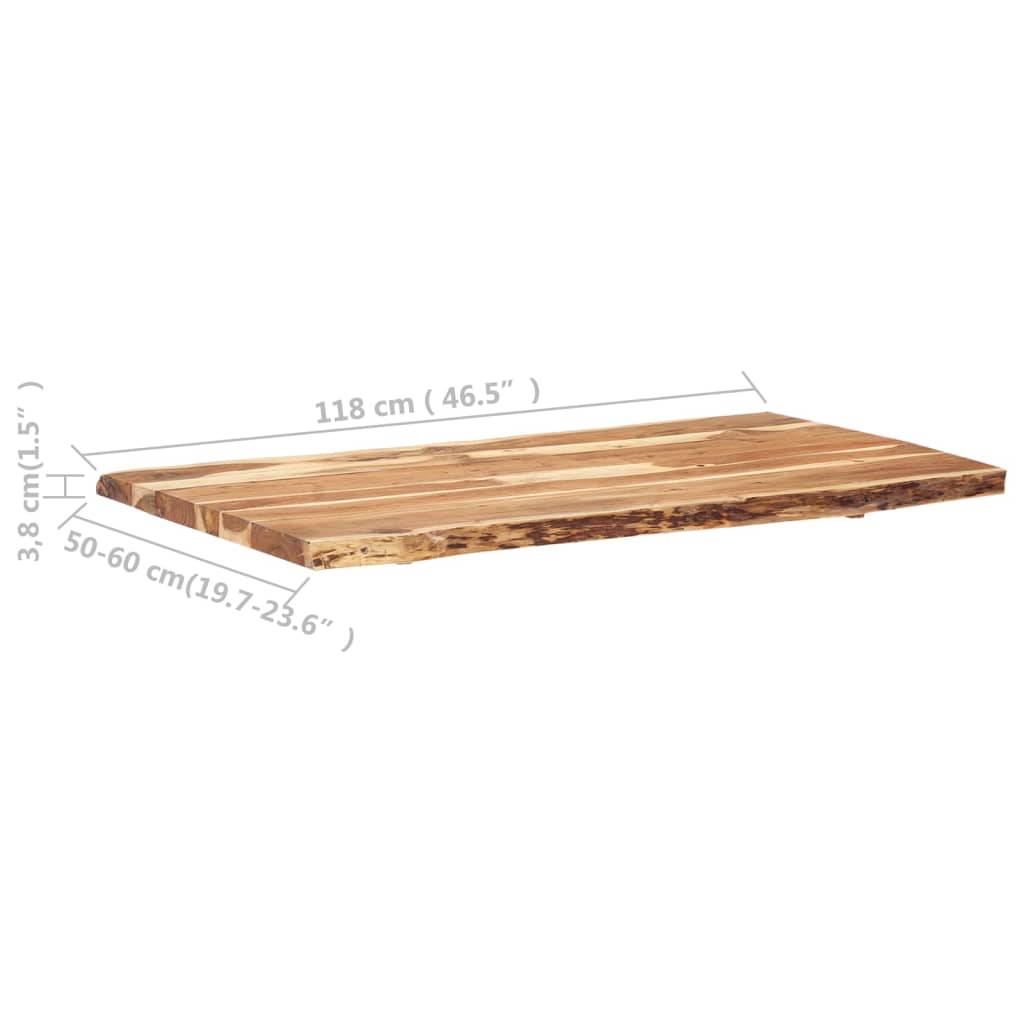 Tischplatte Massivholzplatte Massivholz Baumkante Holzplatte für Tisch Esstisch - Bild 58 von 66