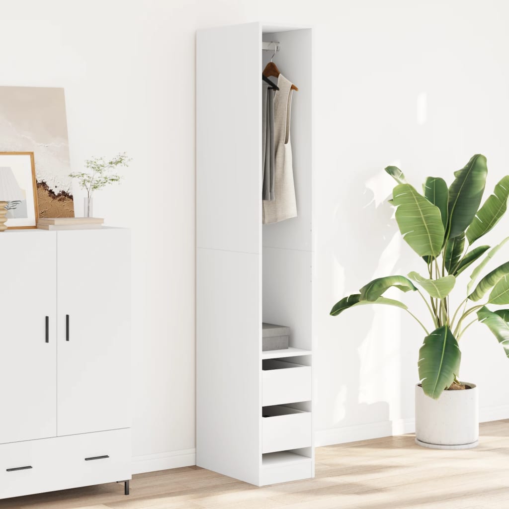 Kleiderschrank mit 2 Schubladen Offen Garderoben Schrank (30-100)x80x200cm - Bild 13 von 103