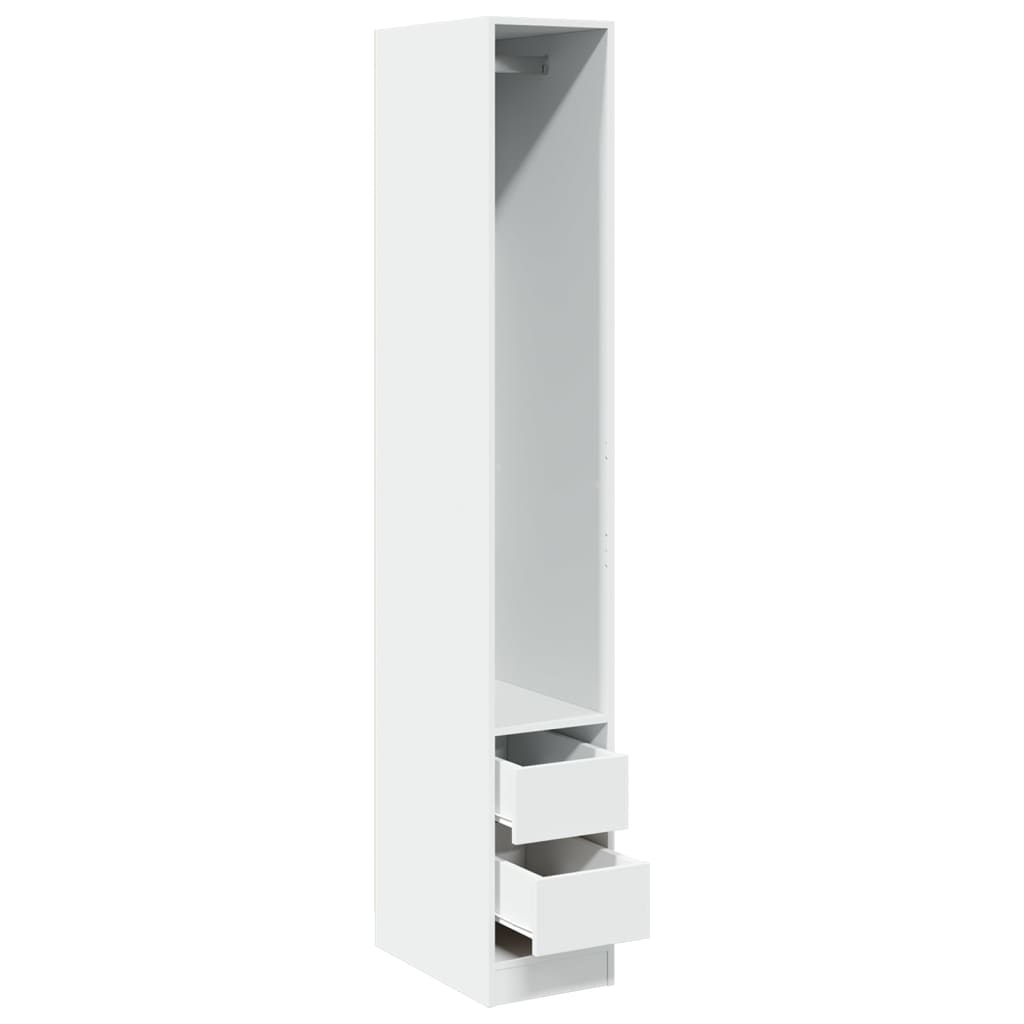 Kleiderschrank mit 2 Schubladen Offen Garderoben Schrank (30-100)x80x200cm - Bild 15 von 103