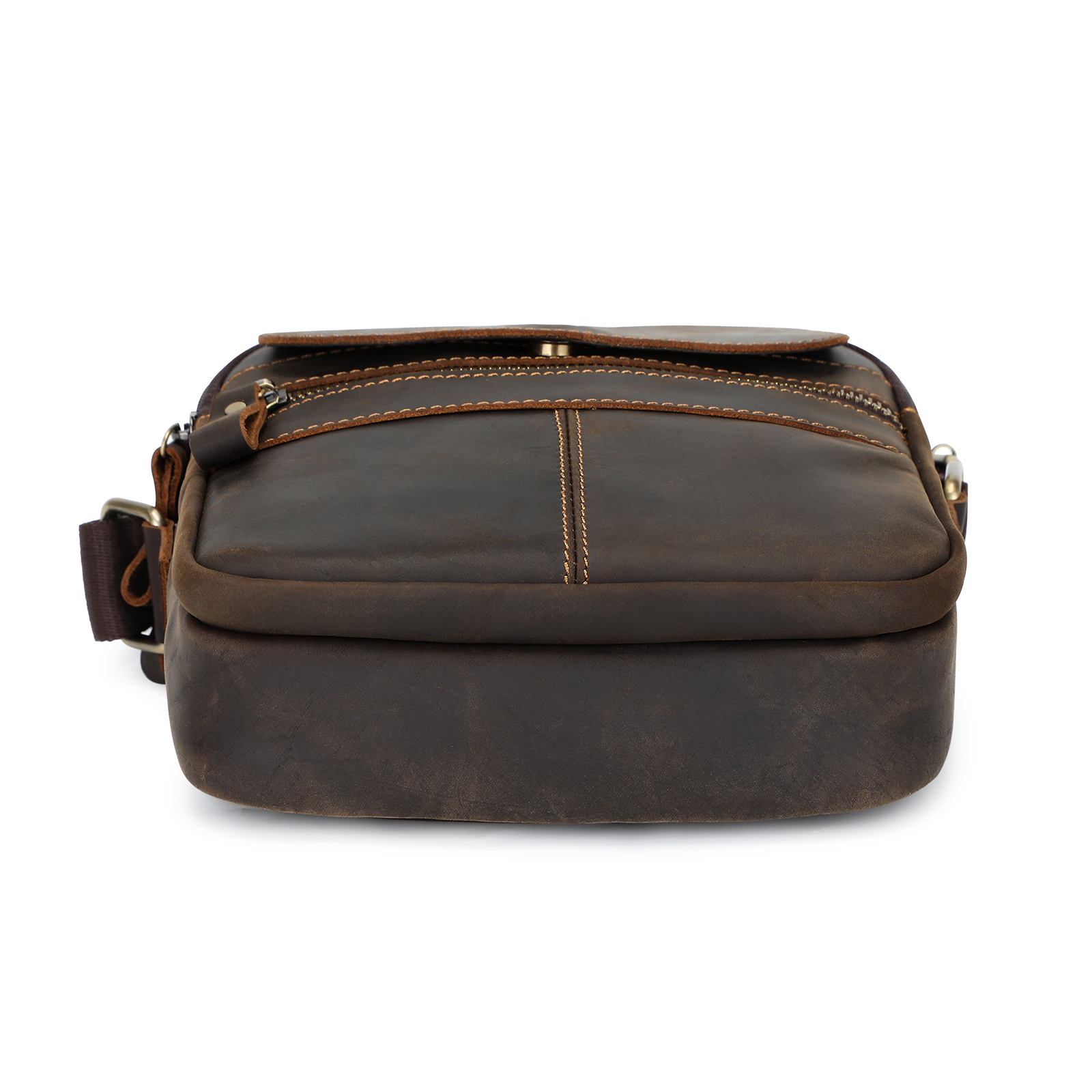 Vintage Men Messenger Shoulder Bag Genuine Leather Business Travel Handbag New - Picture 20 of 37
