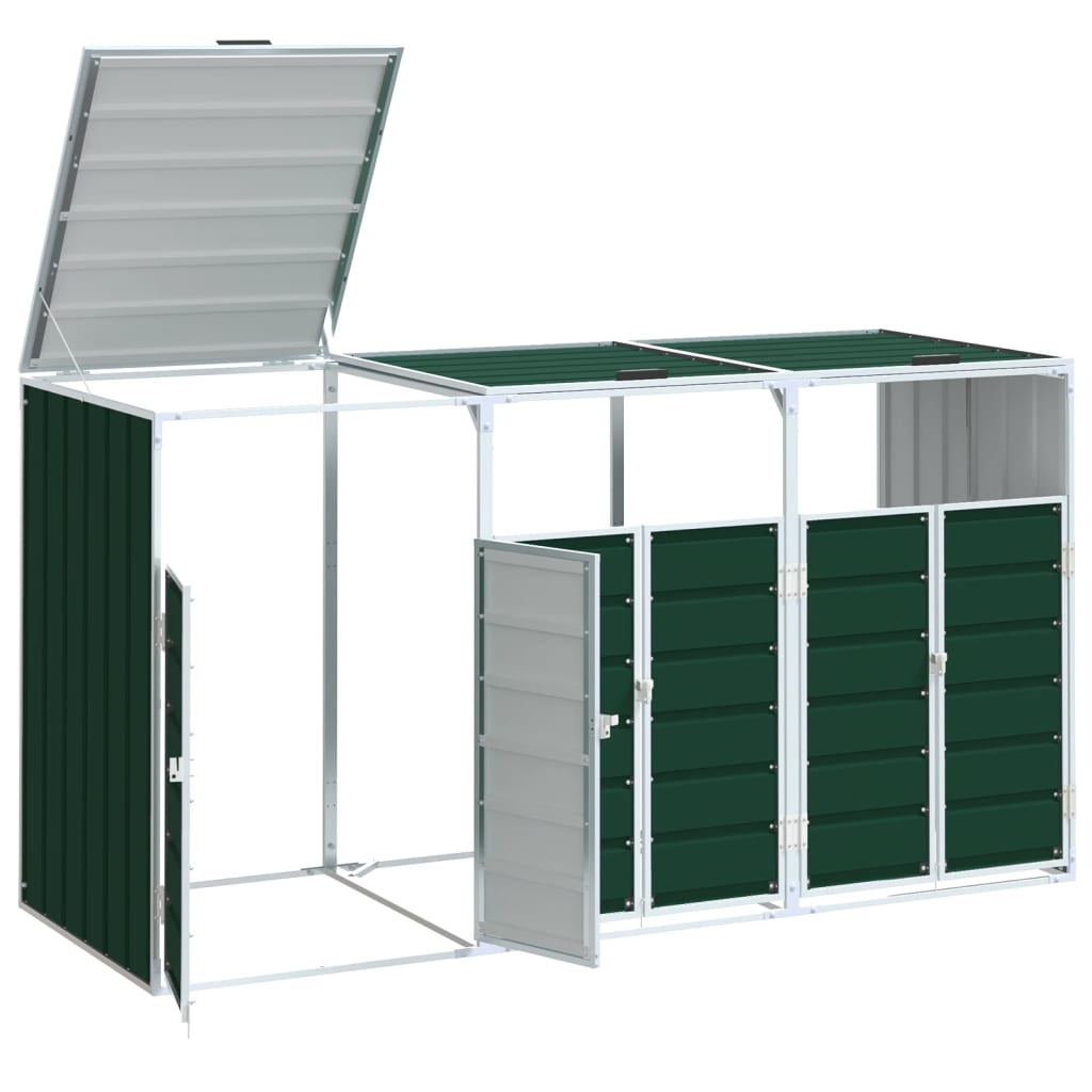 Mülltonnenbox für Tonnen Stahl Mülltonnenverkleidung Aufbewahrungsbox Müllbox - Bild 38 von 133