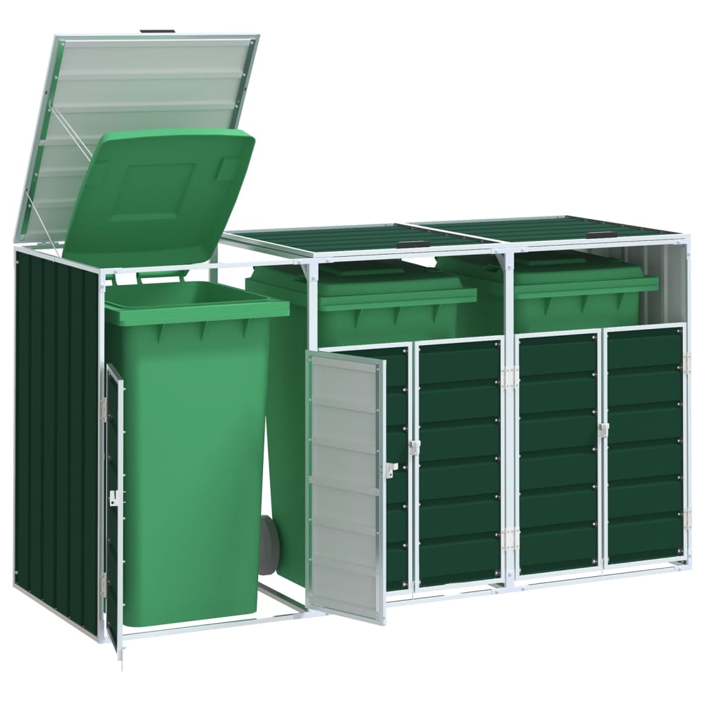 Mülltonnenbox für Tonnen Stahl Mülltonnenverkleidung Aufbewahrungsbox Müllbox - Bild 35 von 133
