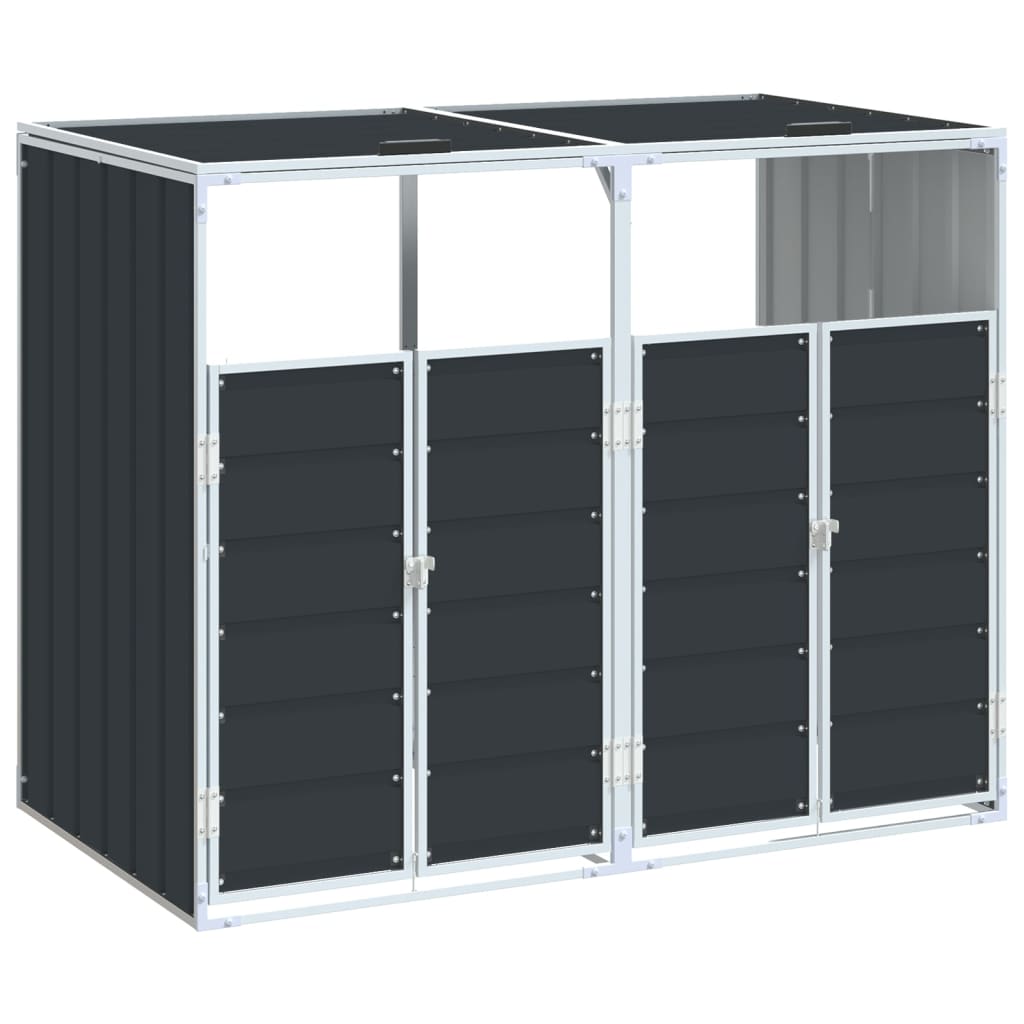 Mülltonnenbox für Tonnen Stahl Mülltonnenverkleidung Aufbewahrungsbox Müllbox - Bild 58 von 133