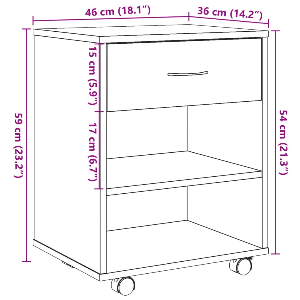 Rollcontainer Aktenschrank Bürocontainer mit Schublade/Regal Büroschrank Schrank - Bild 242 von 290
