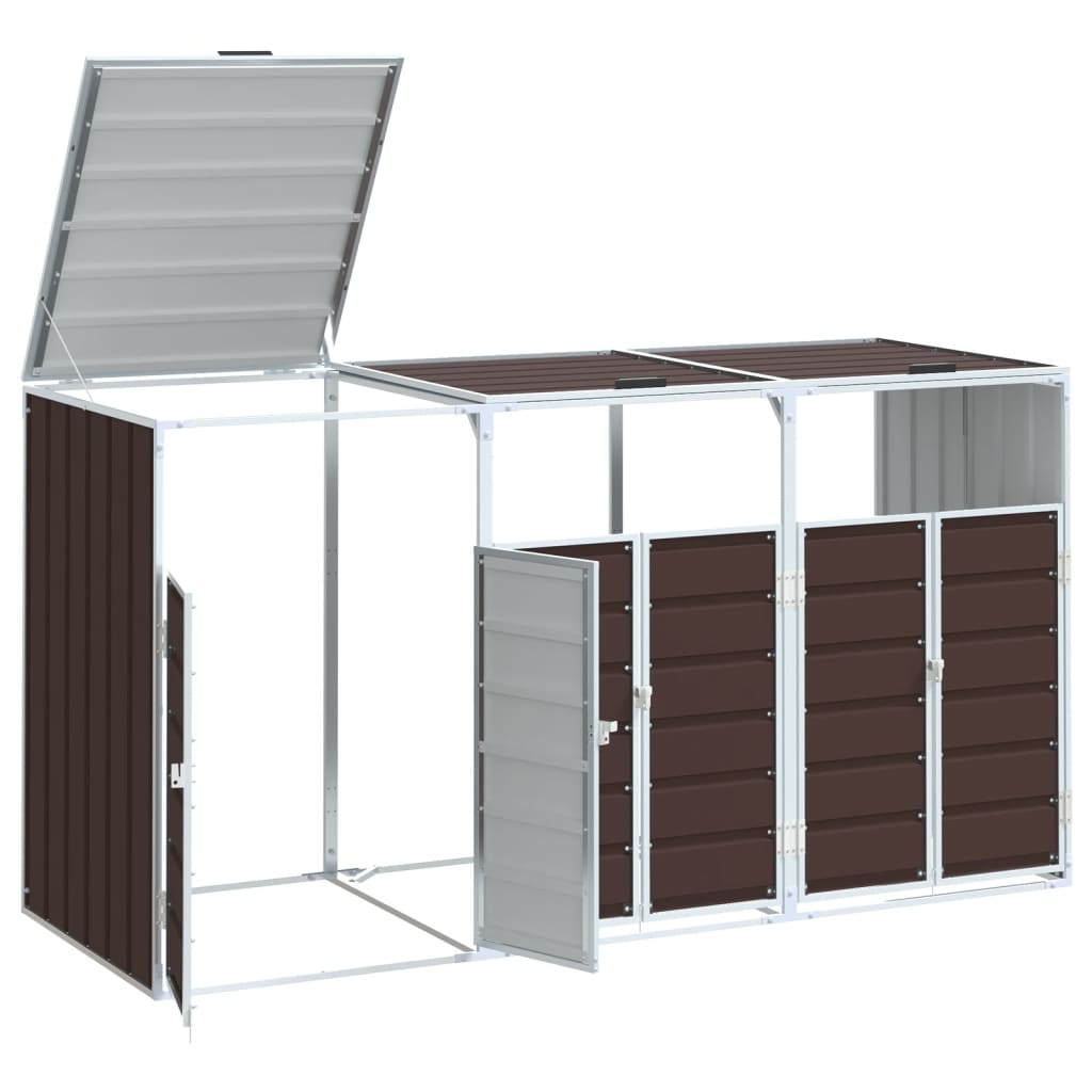 Mülltonnenbox für Tonnen Stahl Mülltonnenverkleidung Aufbewahrungsbox Müllbox - Bild 27 von 133
