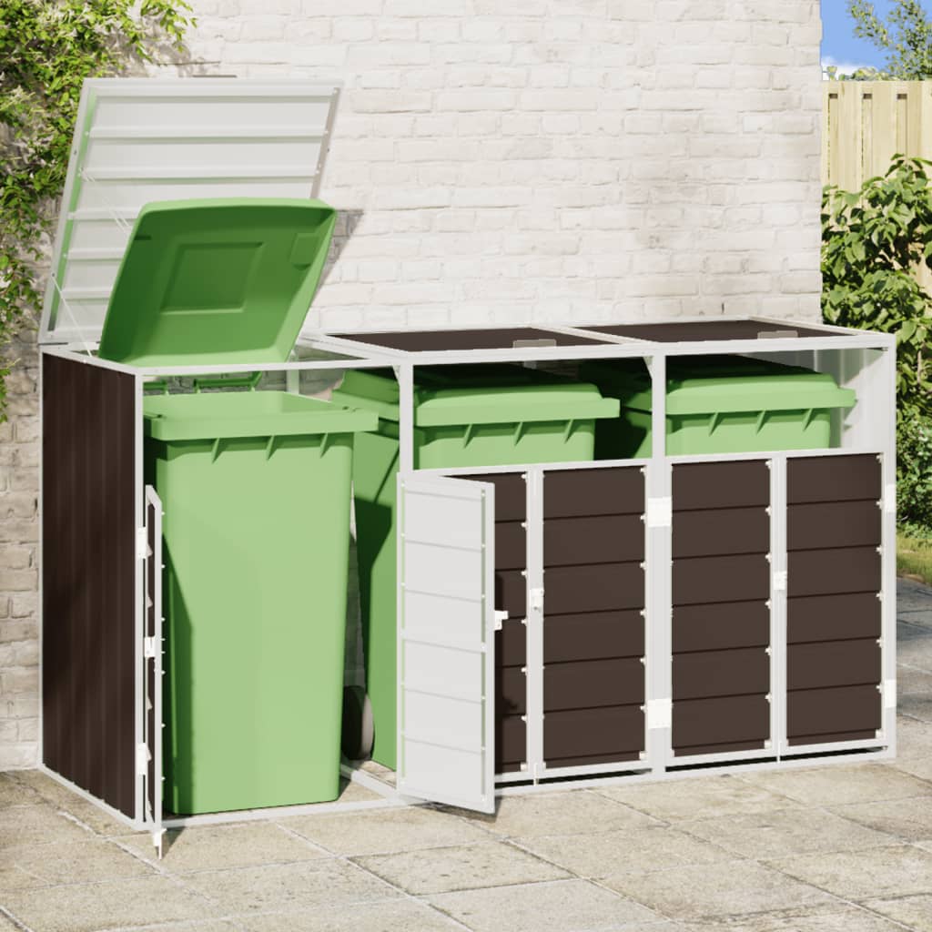 Mülltonnenbox für Tonnen Stahl Mülltonnenverkleidung Aufbewahrungsbox Müllbox - Bild 26 von 133