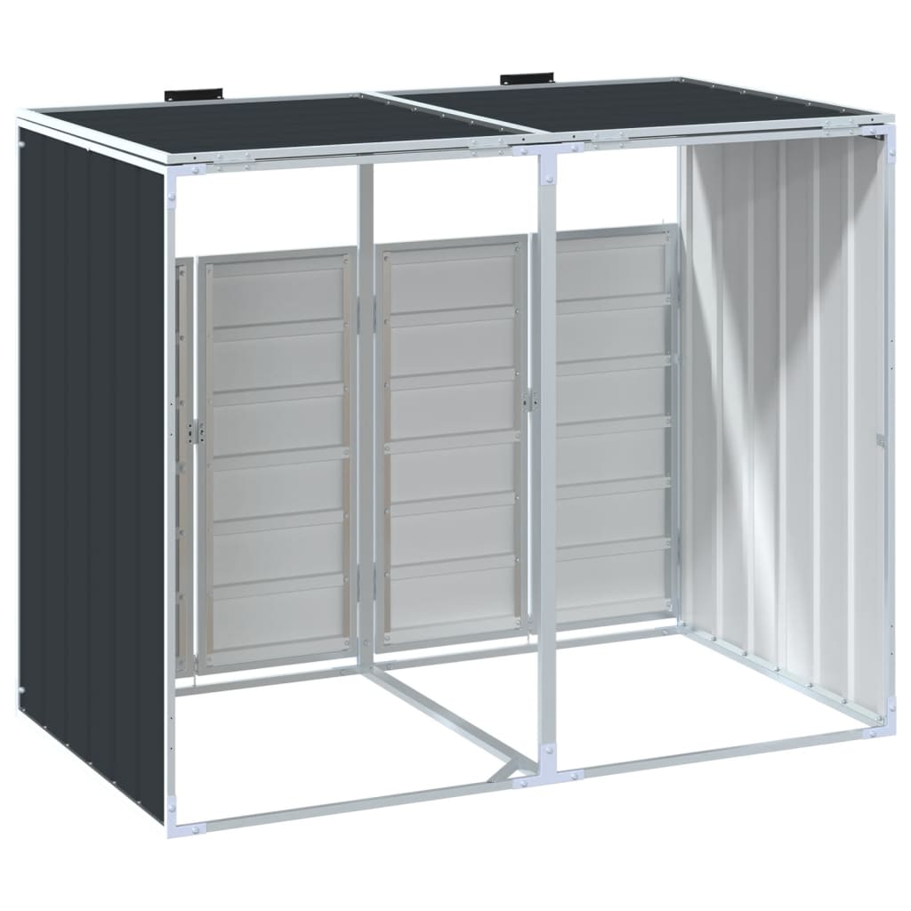 Mülltonnenbox für Tonnen Stahl Mülltonnenverkleidung Aufbewahrungsbox Müllbox - Bild 63 von 133
