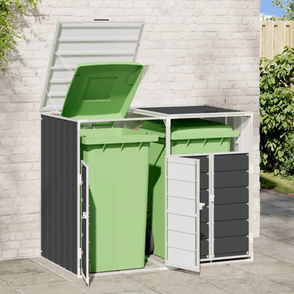 Mülltonnenbox für Tonnen Stahl Mülltonnenverkleidung Aufbewahrungsbox Müllbox - Bild 59 von 133