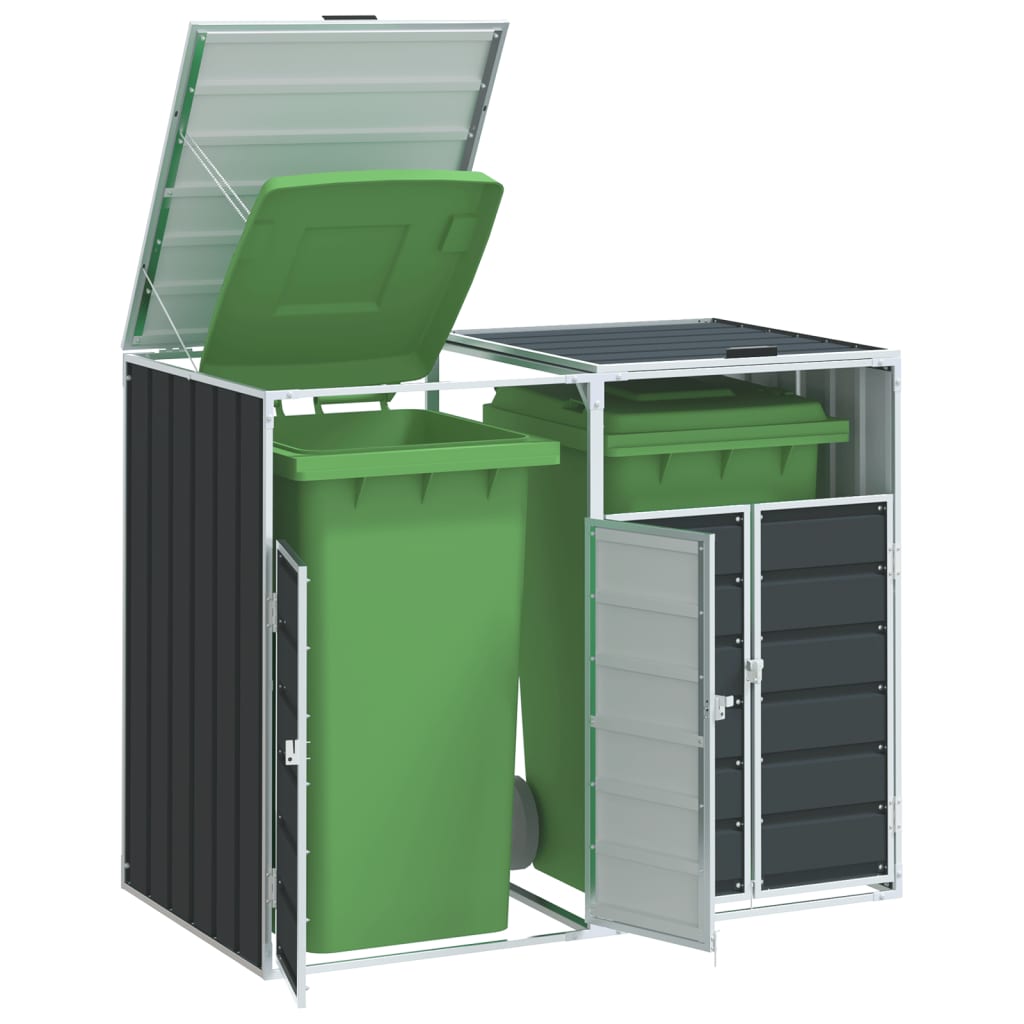 Mülltonnenbox für Tonnen Stahl Mülltonnenverkleidung Aufbewahrungsbox Müllbox - Bild 57 von 133