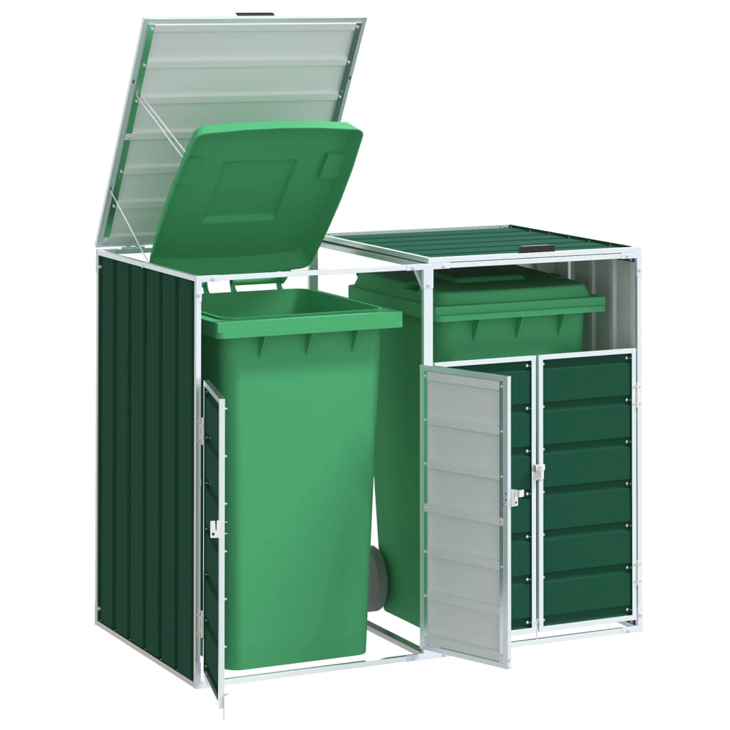 Mülltonnenbox für Tonnen Stahl Mülltonnenverkleidung Aufbewahrungsbox Müllbox - Bild 79 von 133