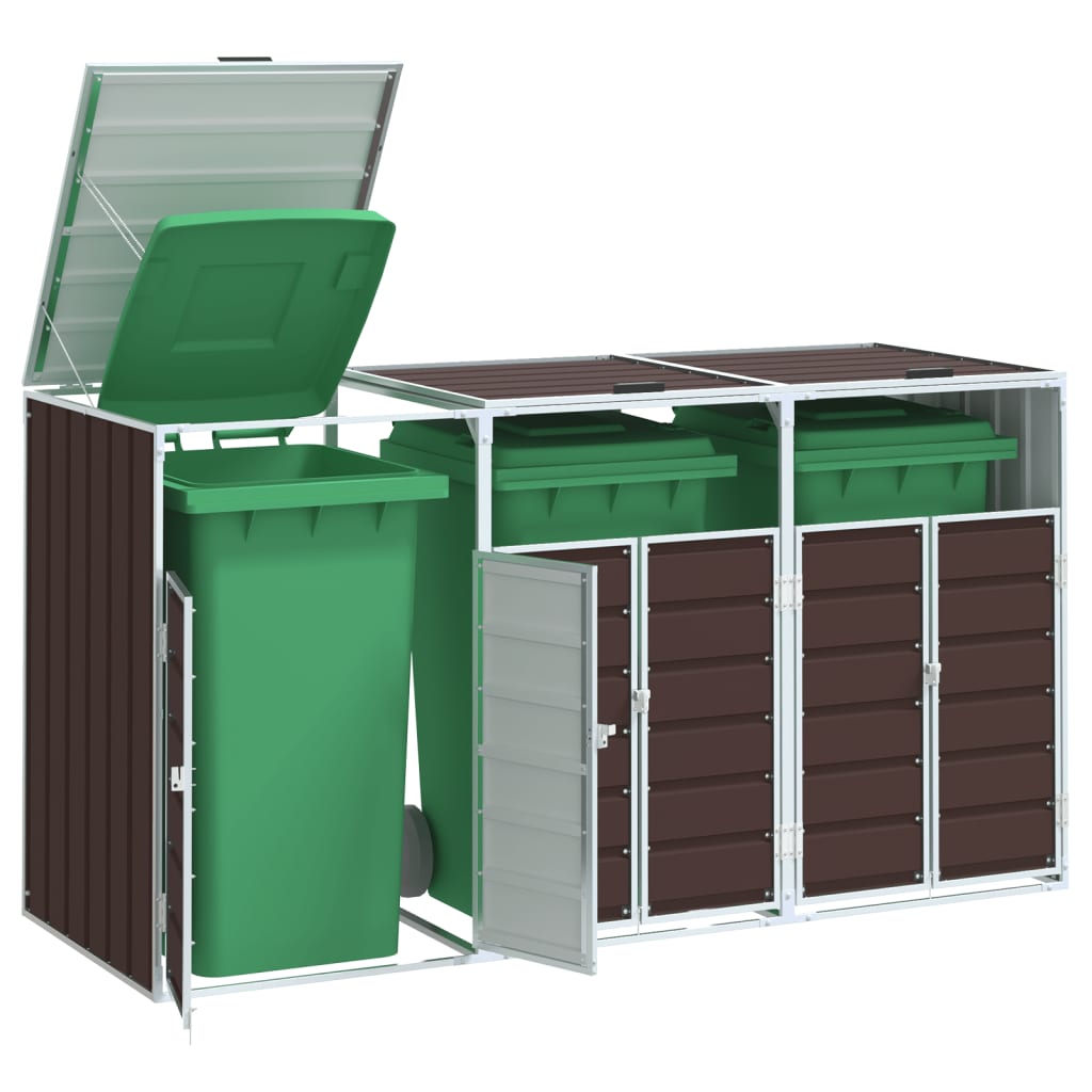 Mülltonnenbox für Tonnen Stahl Mülltonnenverkleidung Aufbewahrungsbox Müllbox - Bild 24 von 133