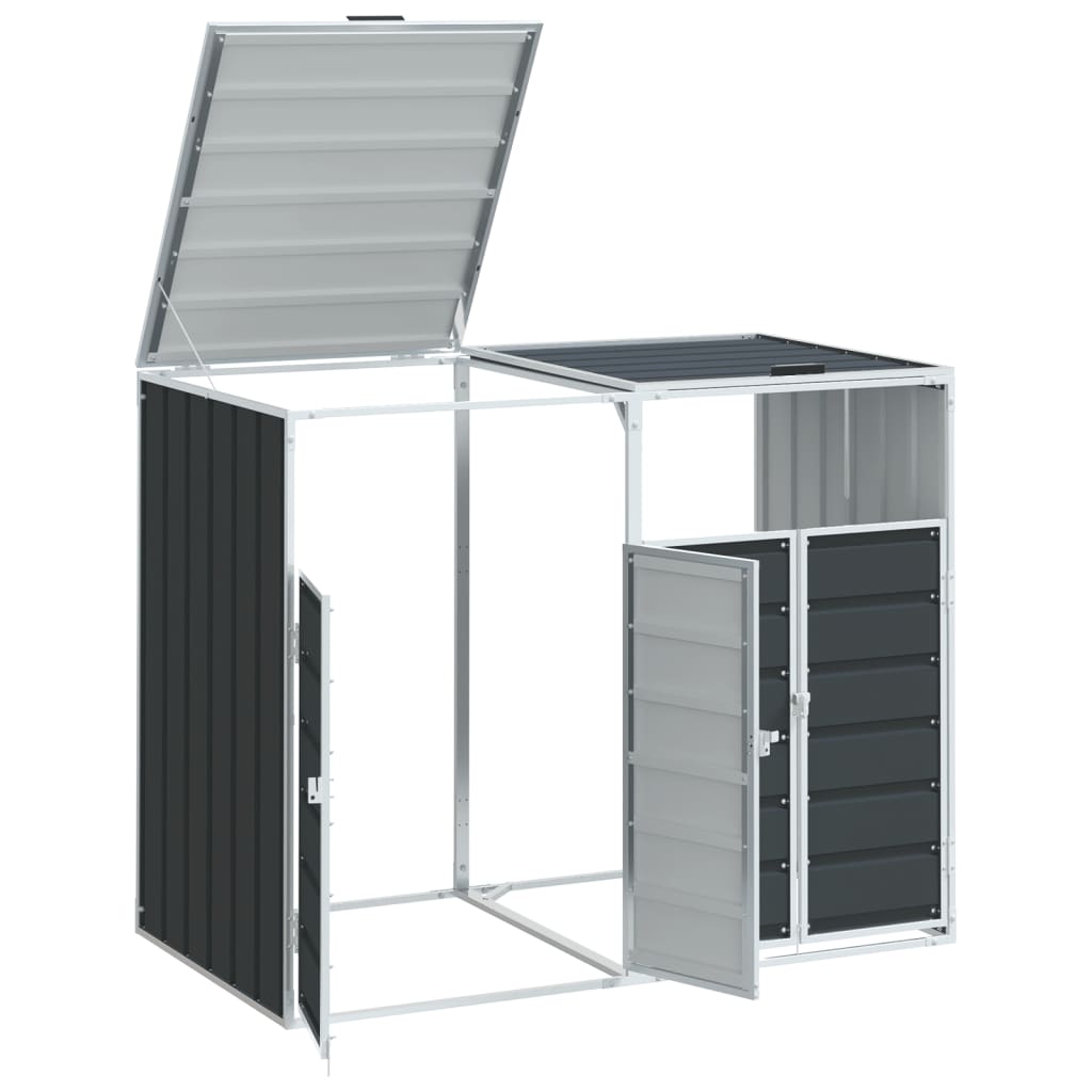Mülltonnenbox für Tonnen Stahl Mülltonnenverkleidung Aufbewahrungsbox Müllbox - Bild 60 von 133
