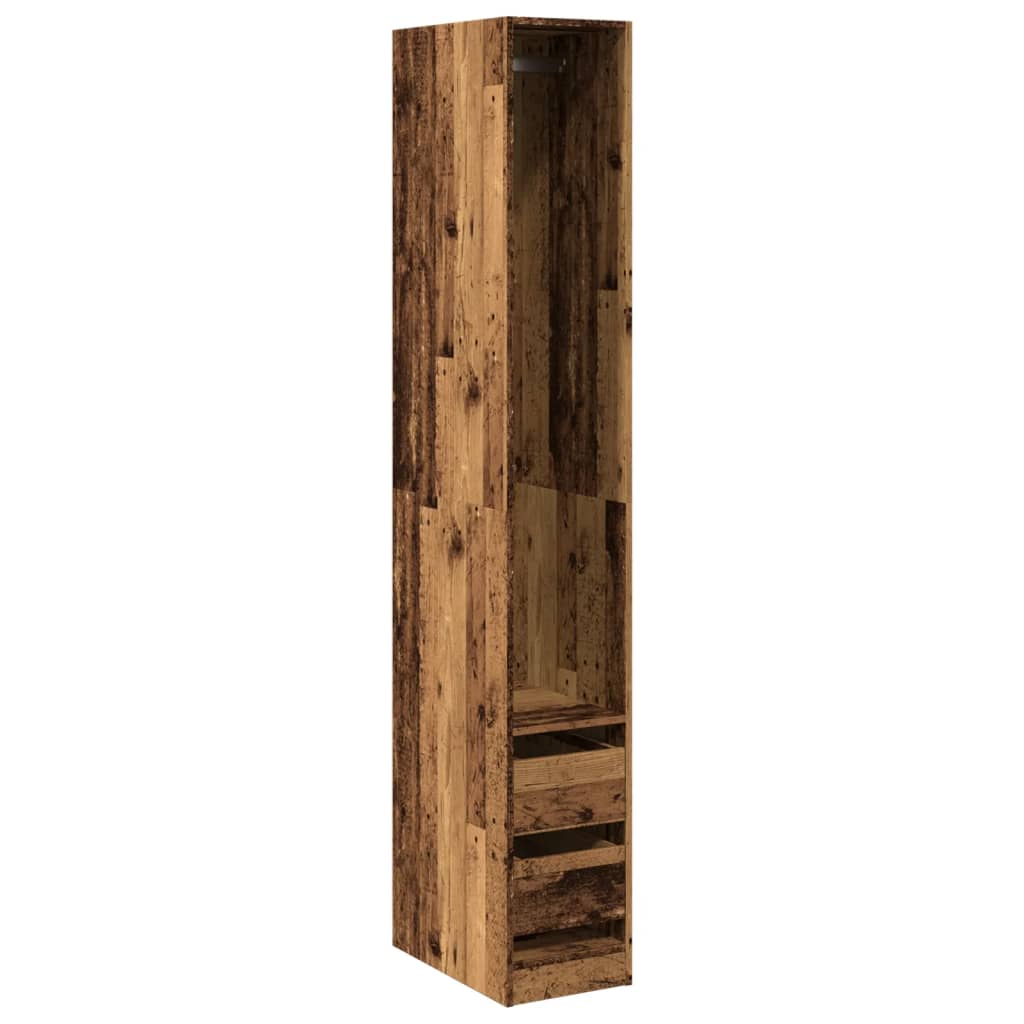 Kleiderschrank mit 2 Schubladen Offen Garderoben Schrank (30-100)x80x200cm - Bild 88 von 103