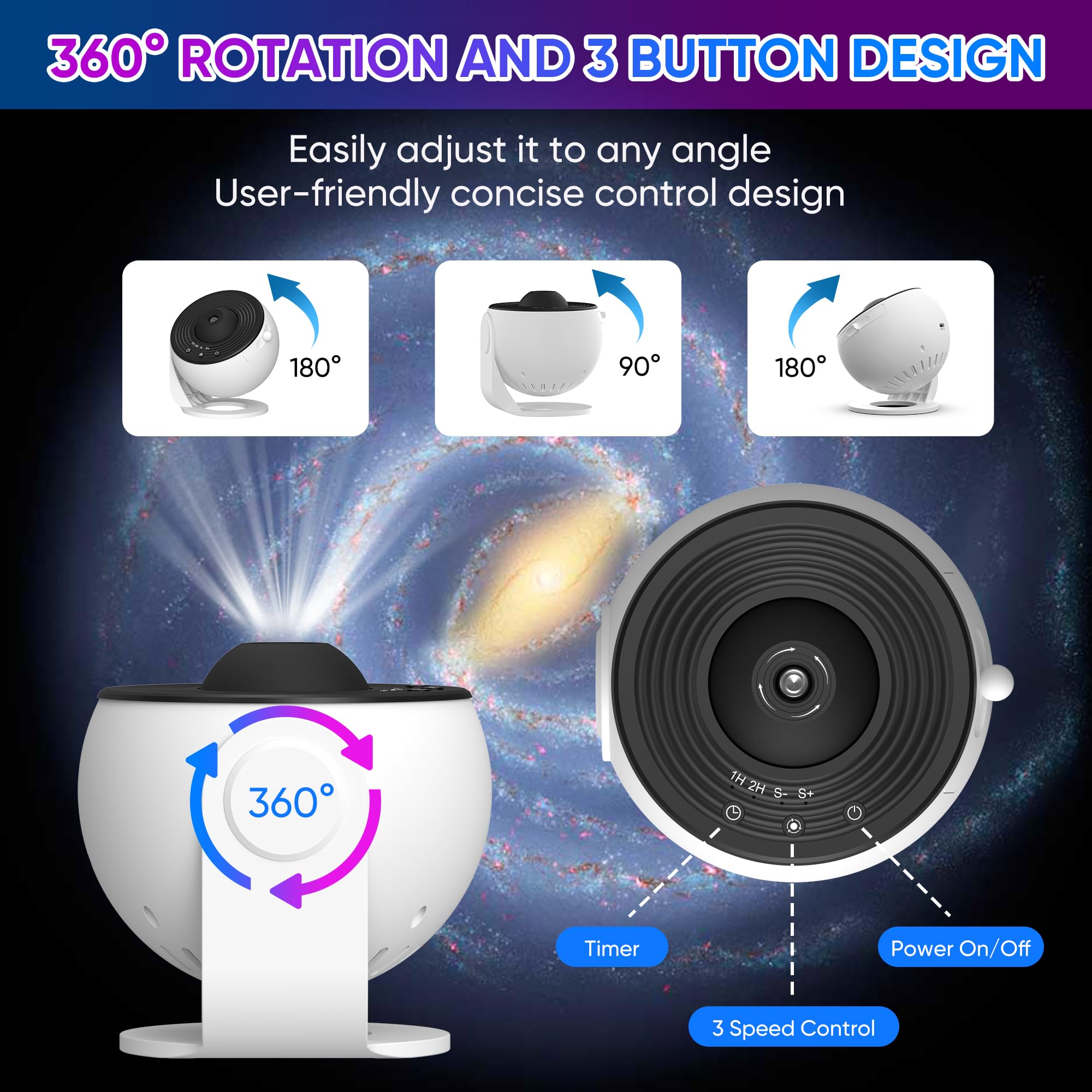 Galaxy Projector 13-In-1 HD Planetarium Star Projector Sky Constellation Night