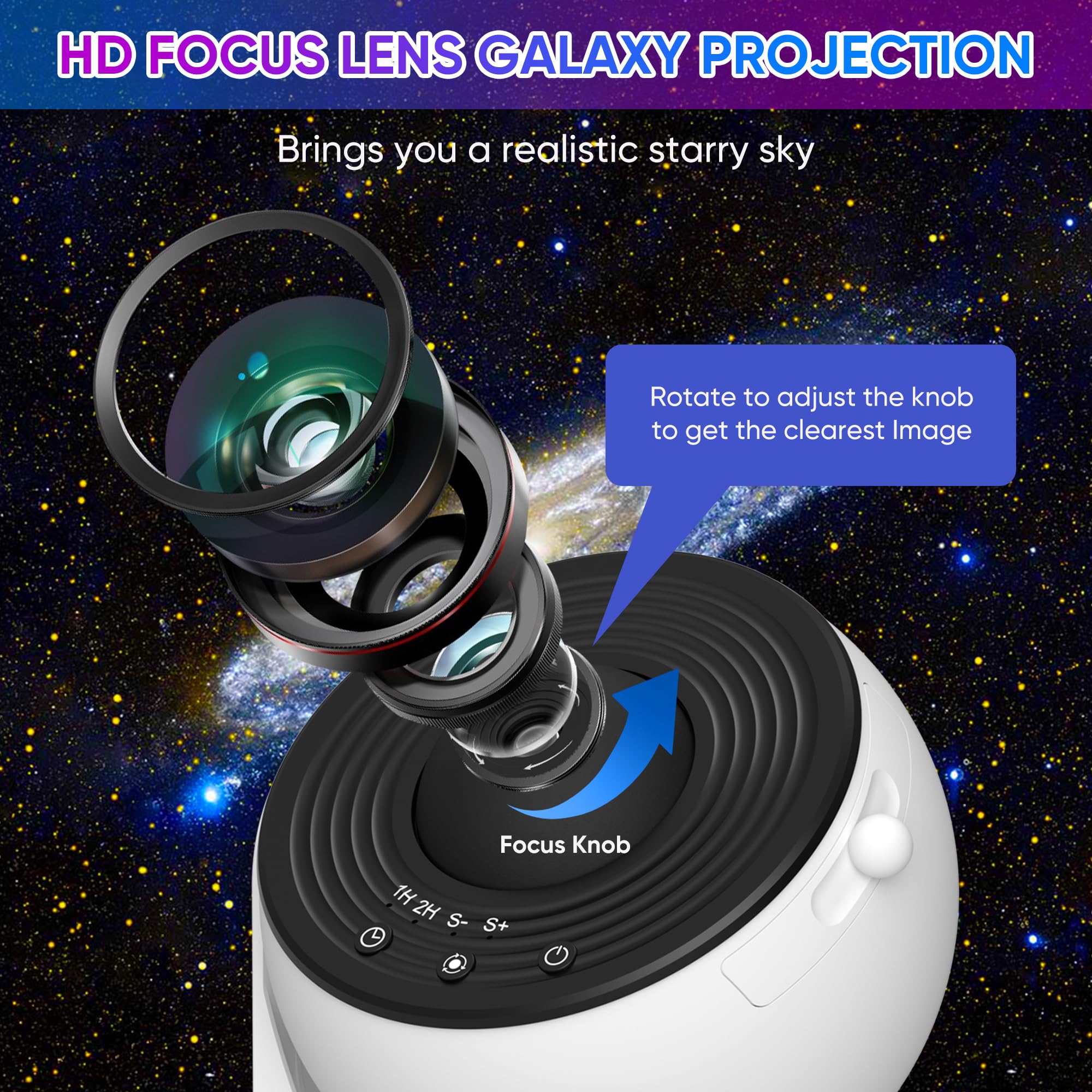 Galaxy Projector 13-In-1 HD Planetarium Star Projector Sky Constellation Night