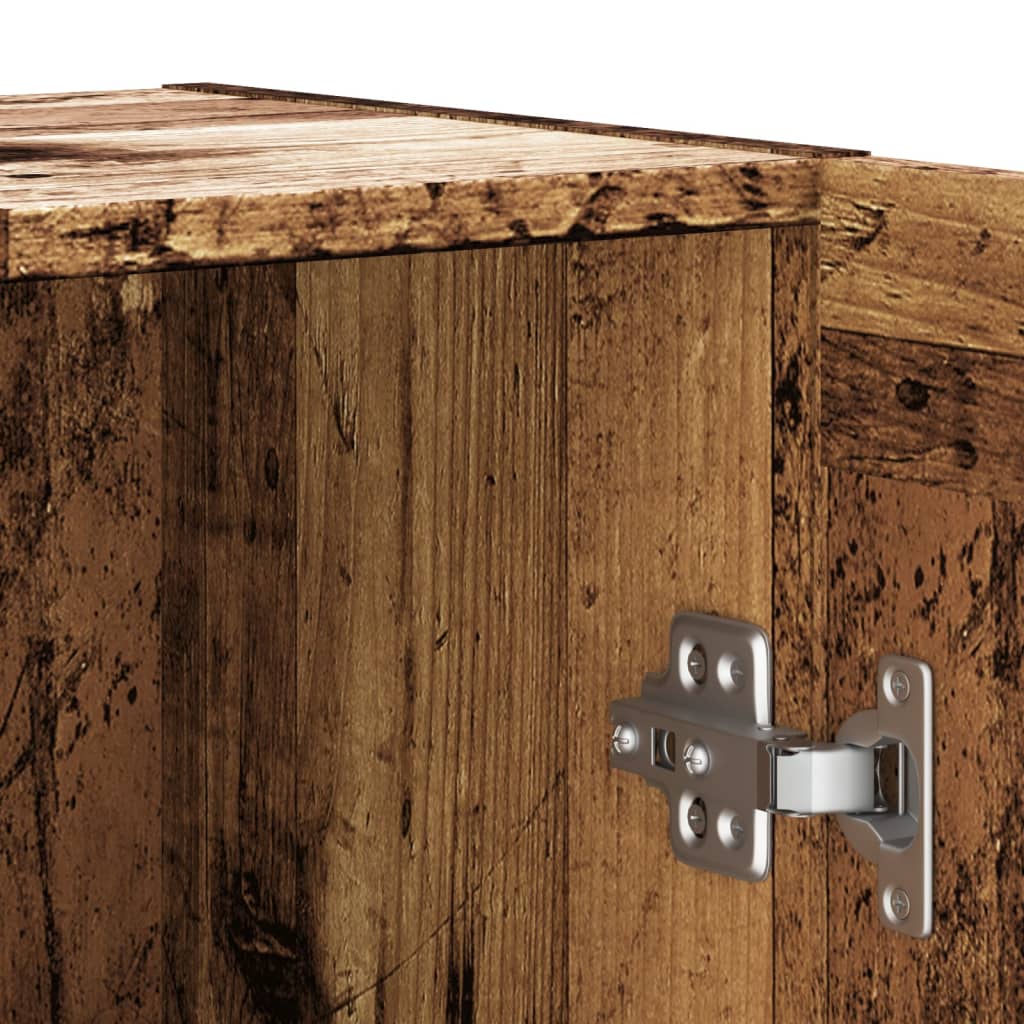 Kommode Anrichte 120 cm Sideboard 2 Türen und 2 Fächer Holzwerkstoff Bodengleich - Bild 86 von 89