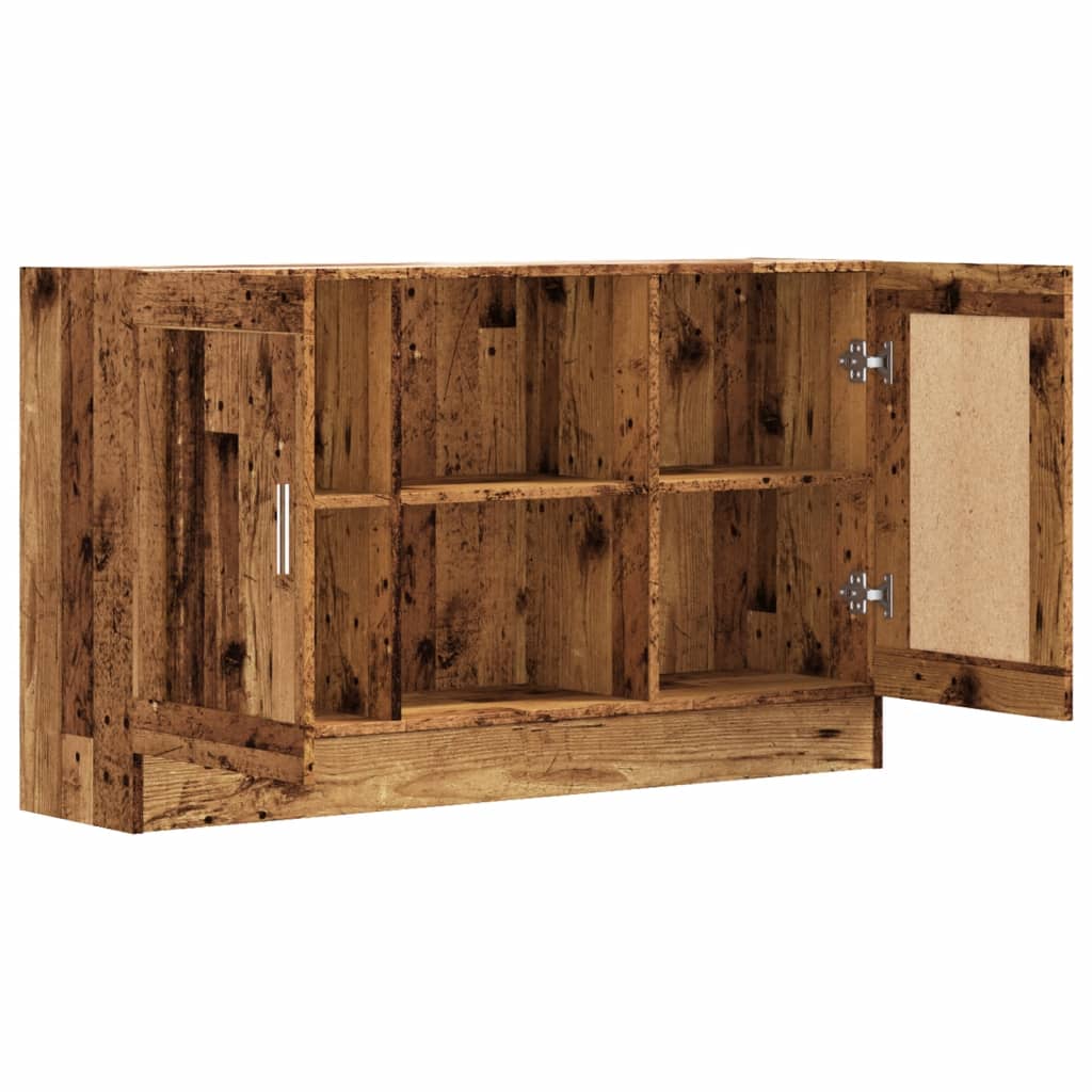 Kommode Anrichte 120 cm Sideboard 2 Türen und 2 Fächer Holzwerkstoff Bodengleich - Bild 84 von 89