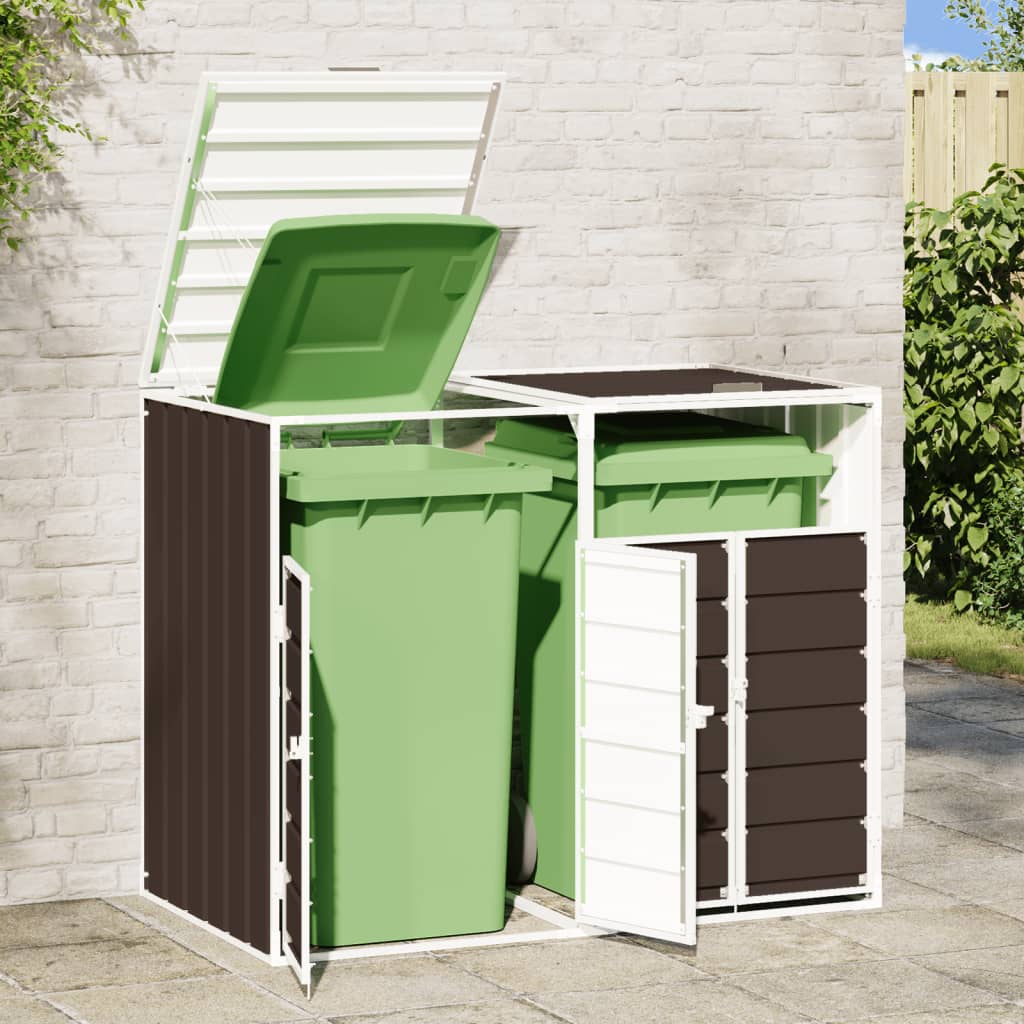 Mülltonnenbox für Tonnen Stahl Mülltonnenverkleidung Aufbewahrungsbox Müllbox - Bild 48 von 133