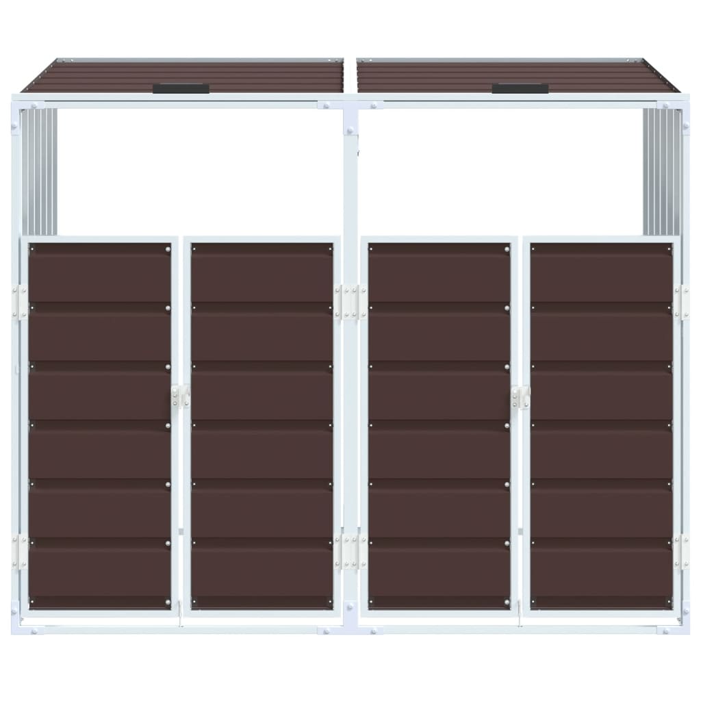 Mülltonnenbox für Tonnen Stahl Mülltonnenverkleidung Aufbewahrungsbox Müllbox - Bild 50 von 133