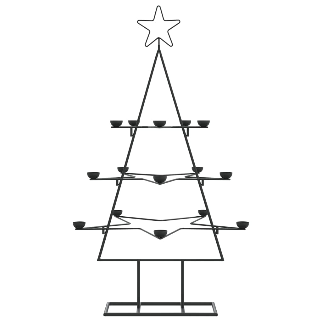 Metall-Weihnachtsbaum für Dekorationen Christbaum Tannenbaum DIY Deko Schwarz - Bild 20 von 32